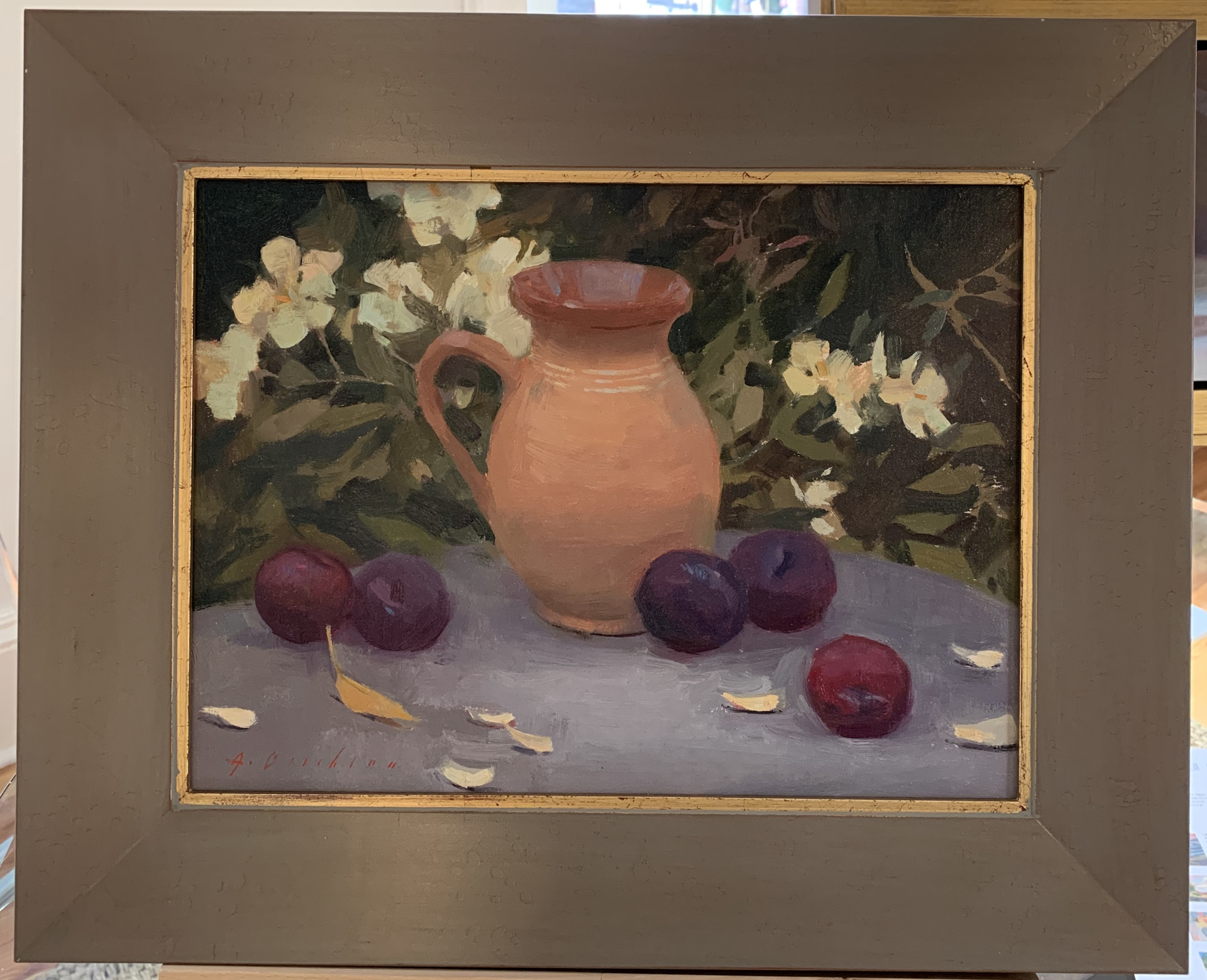 Plums and French Pitcher by Aimee Erickson, PAPA & OPA