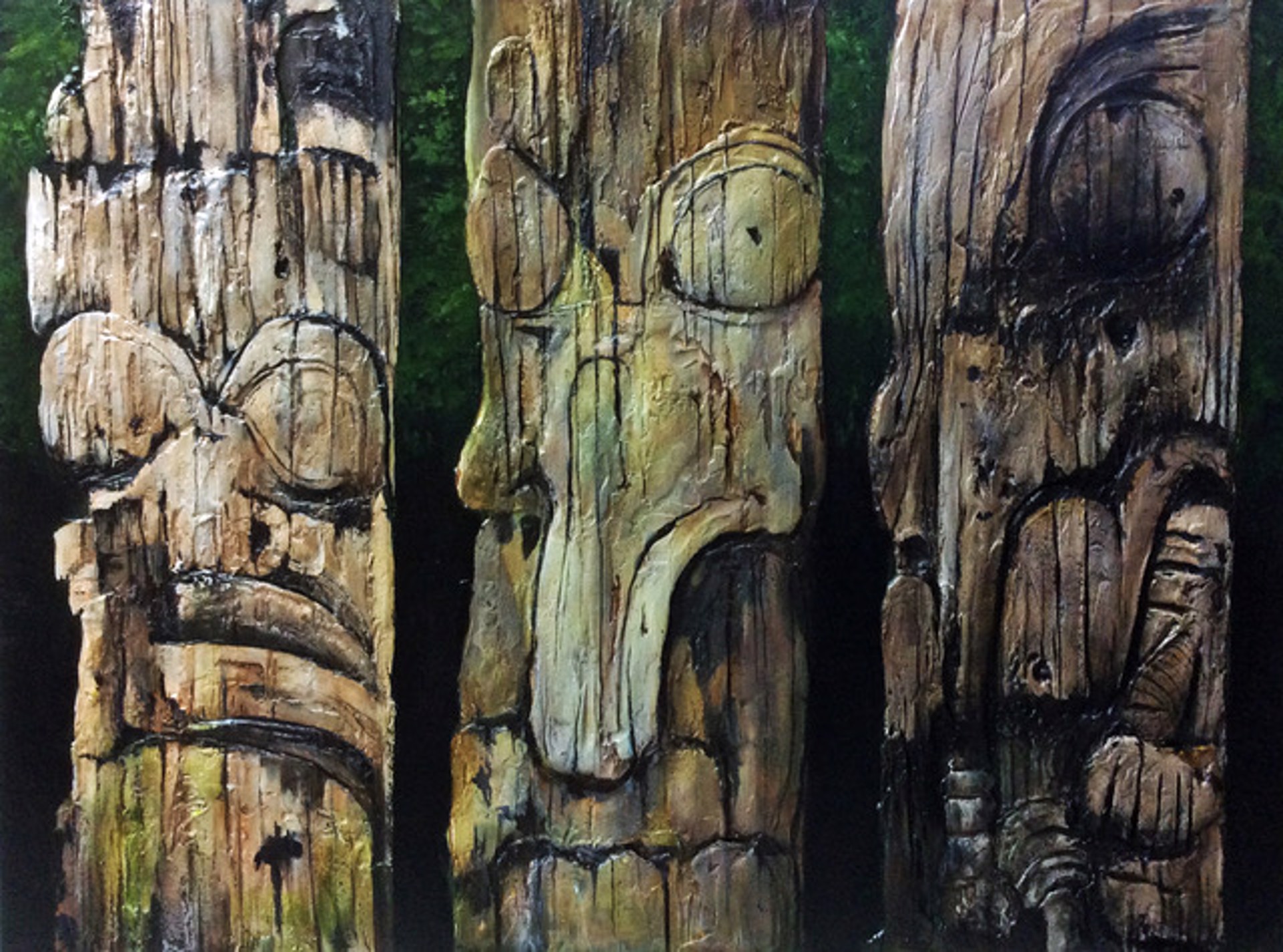 The Elders - Haida Tribute by Karel Doruyter