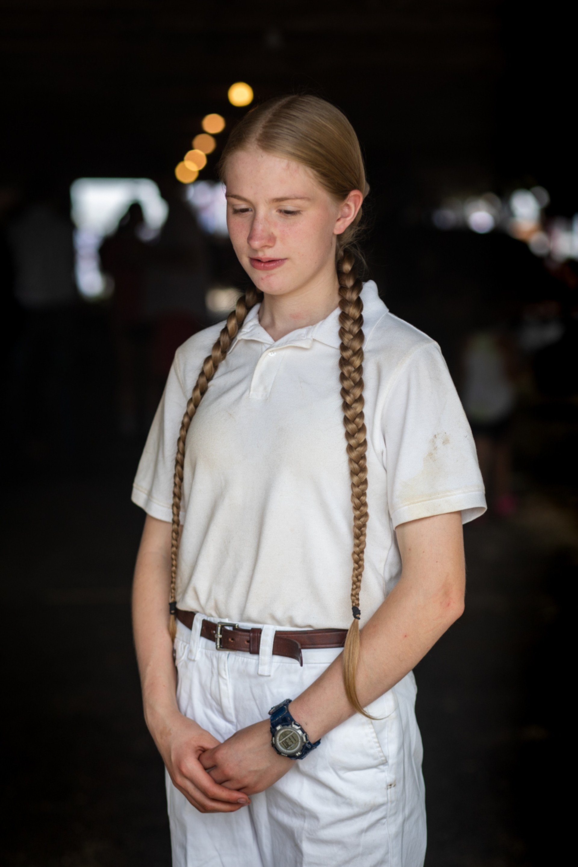 Girl with Braided Hair, Cummington Fair by Mark Cáceres
