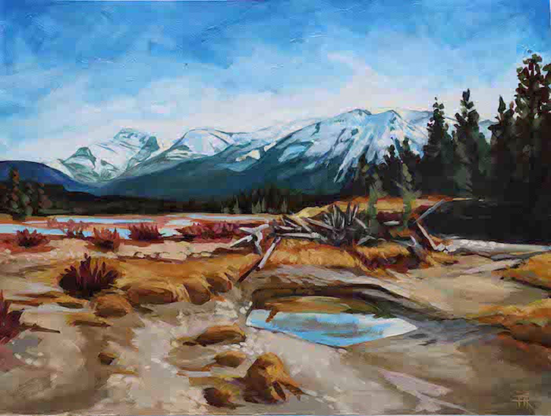 Athabasca River Flats (dunes) by Pascale Robinson