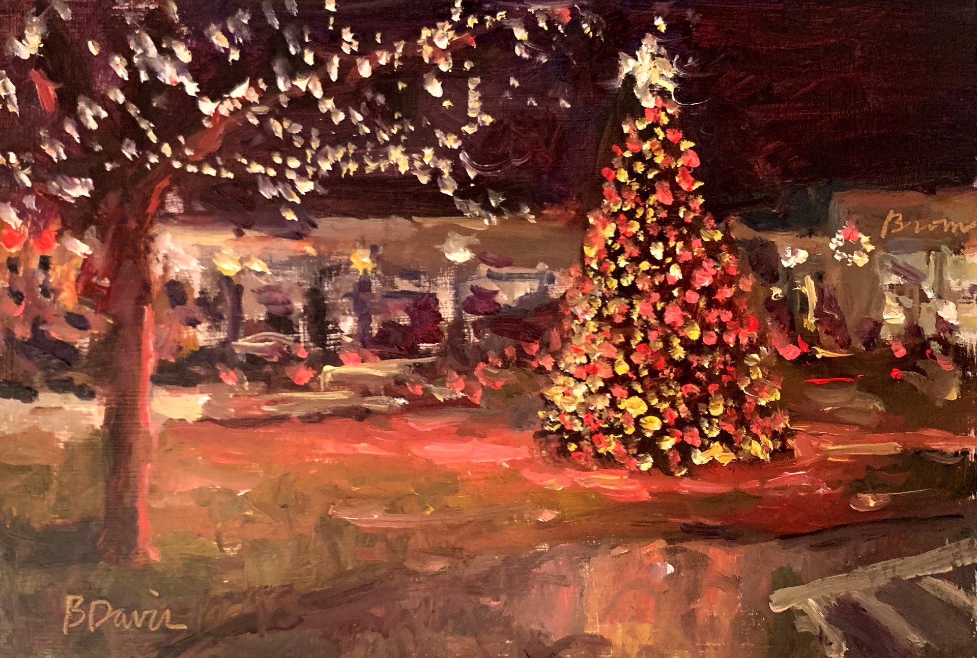 Christmastime in Mountain Brook Village by Barbara Davis