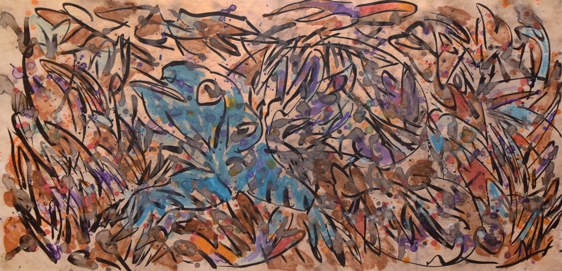 Blue Lizard by Ibsen Espada - Early Work