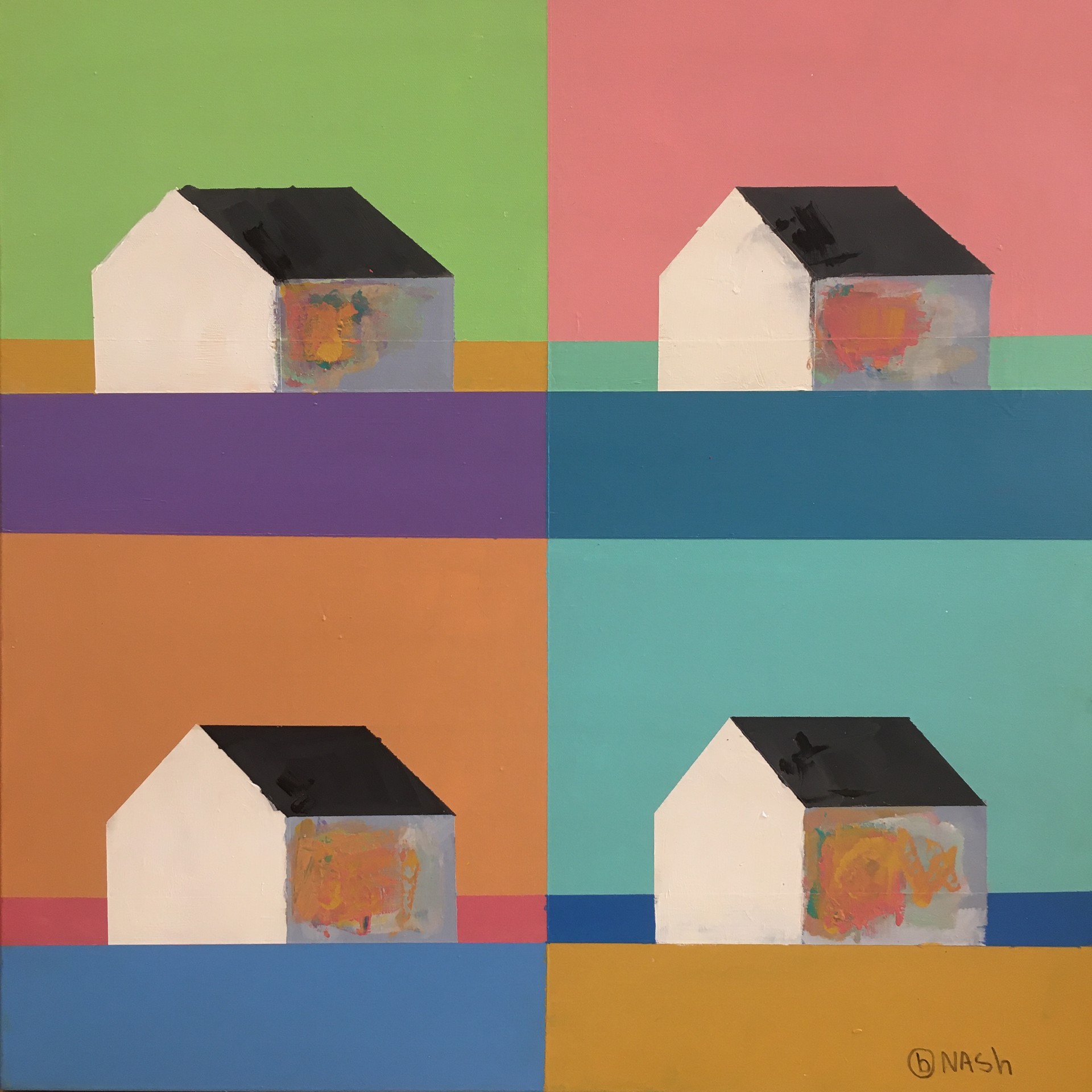 Houses on the Square by Brian Nash