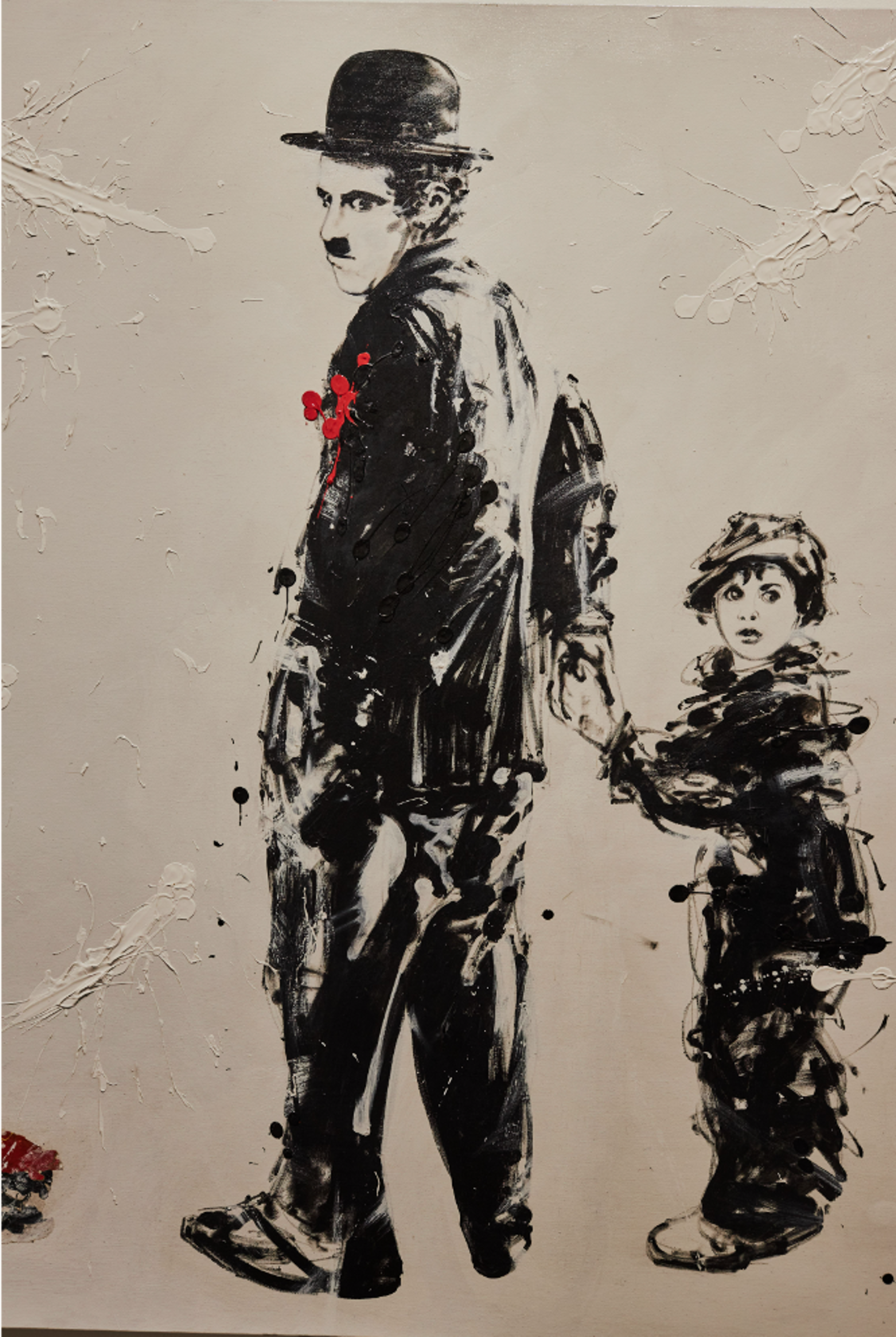Il monello e Charlie Chaplin (The brat and Charlie Chaplin) by Natino Chirico