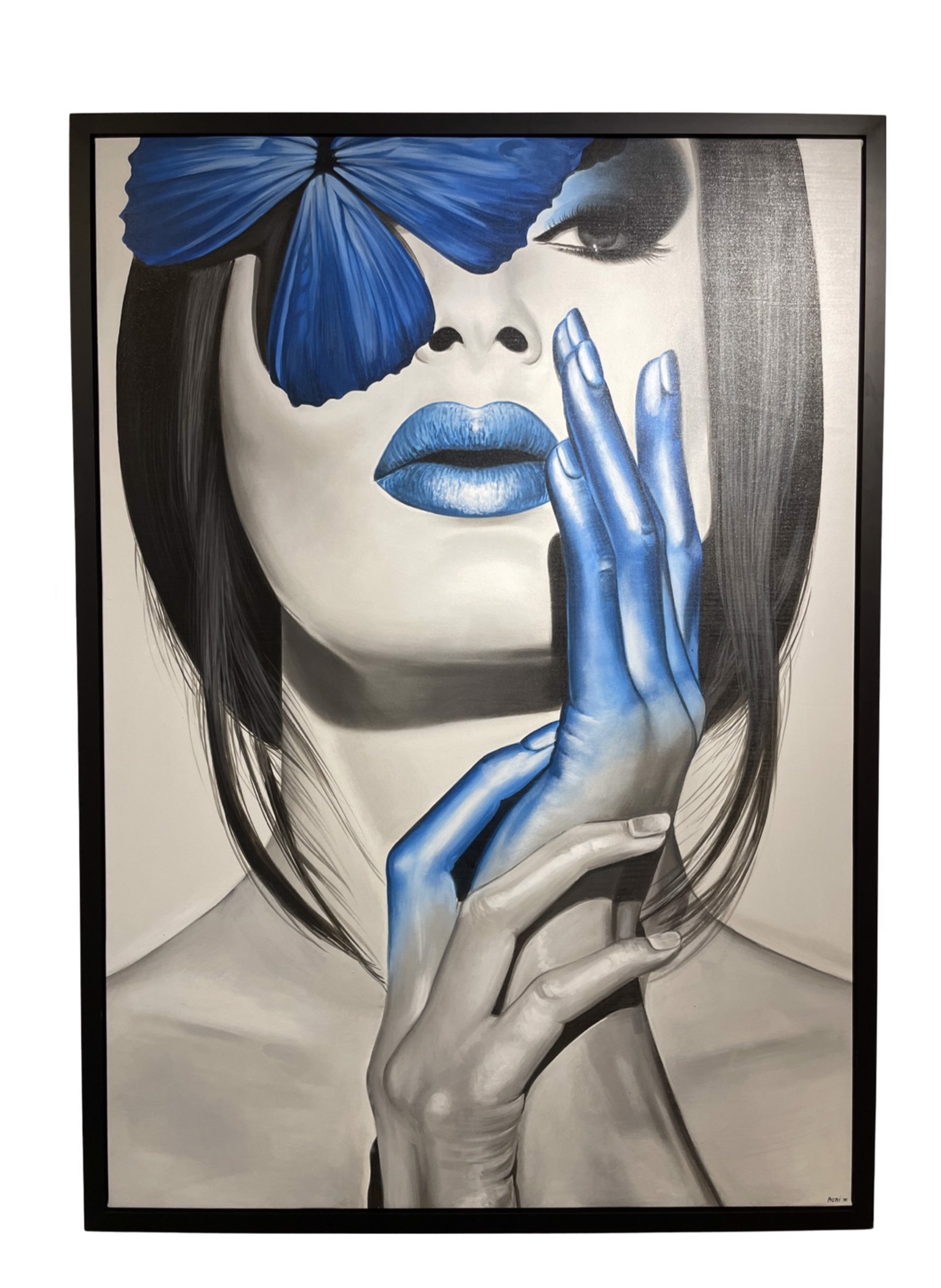 "Lady in Blue Butterfly" by Roni M