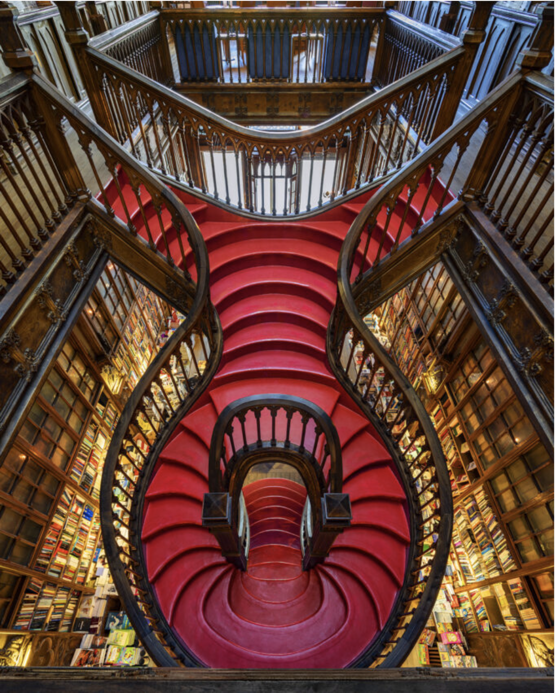 Lello Bookstore, Porto, Portugal by Reinhard Gorner