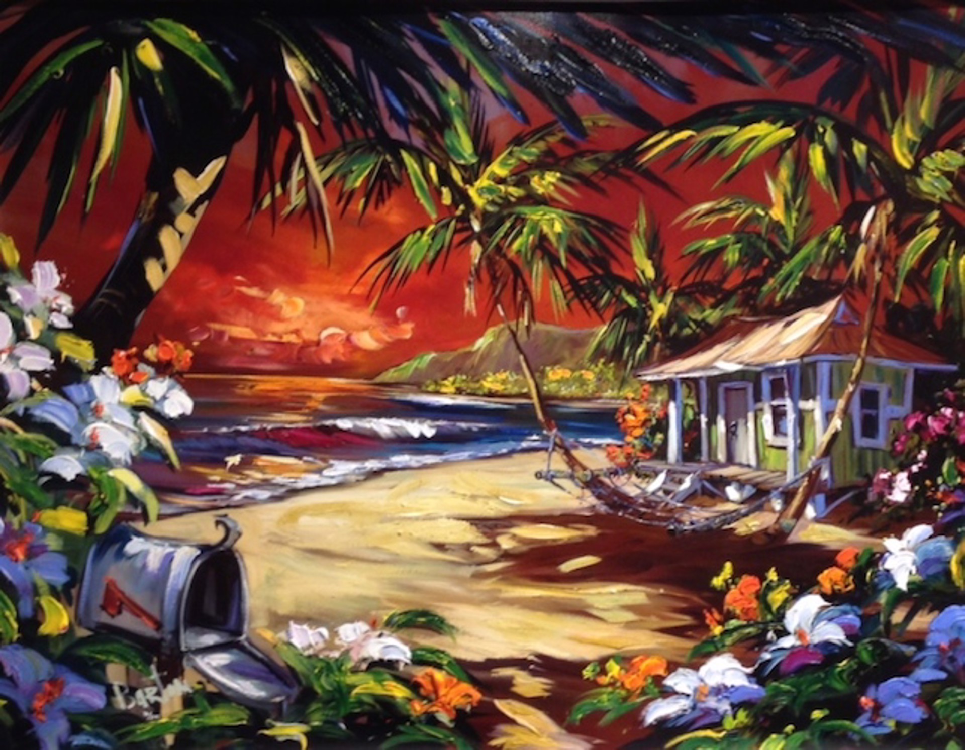 Evening Paradise (Available in 18" by 24" and 30" by 40") by Steve Barton
