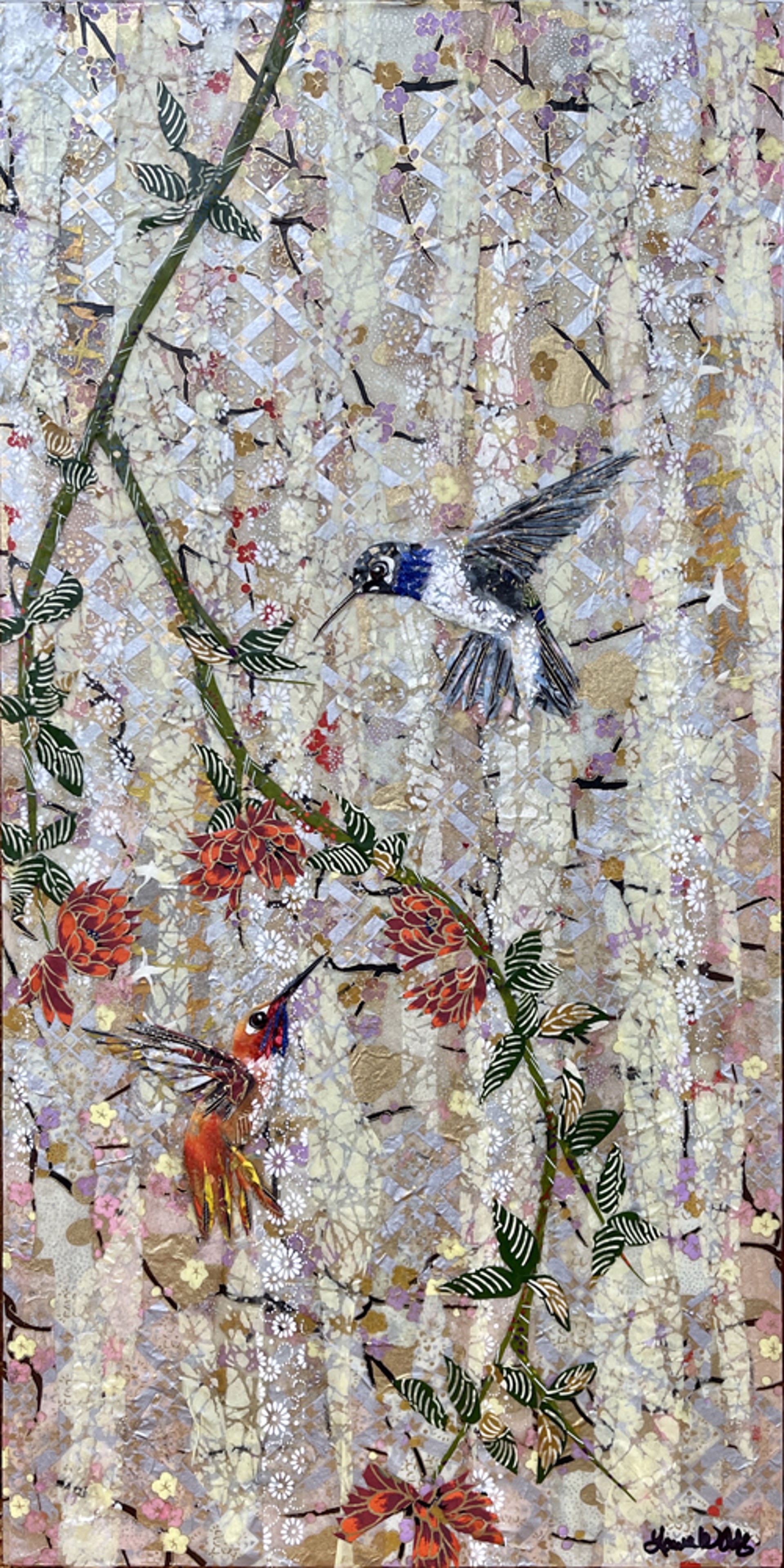 Hummingbirds II-SOLD! by Laura Adams