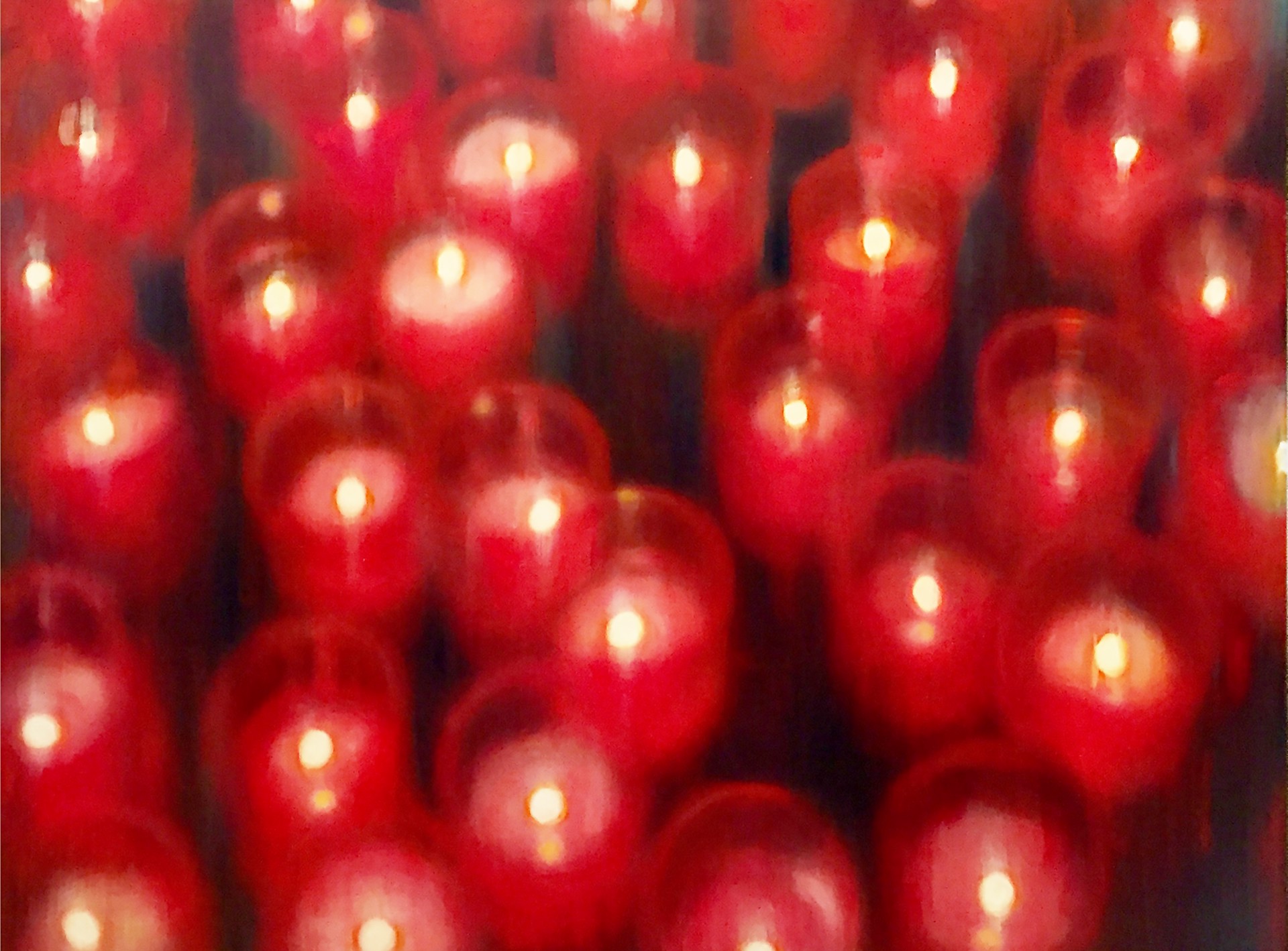 Red Candles by Valentin Popov