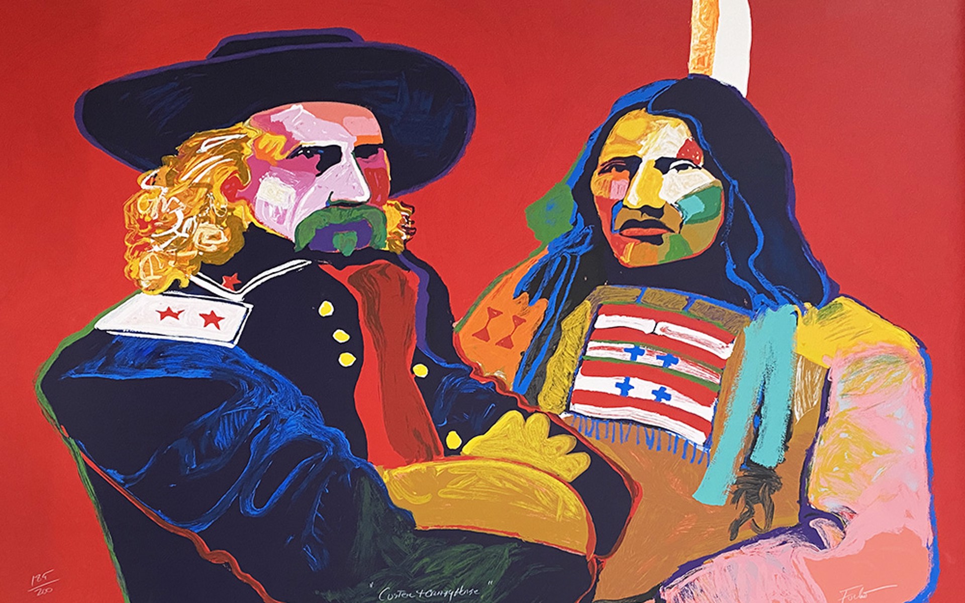 Custer and Crazy Horse by Malcolm Furlow