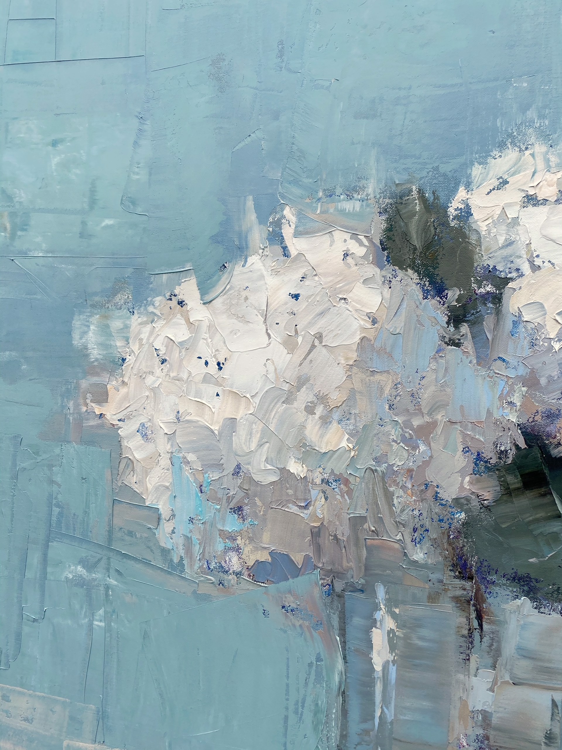 White Hydrangeas by Barbara Flowers