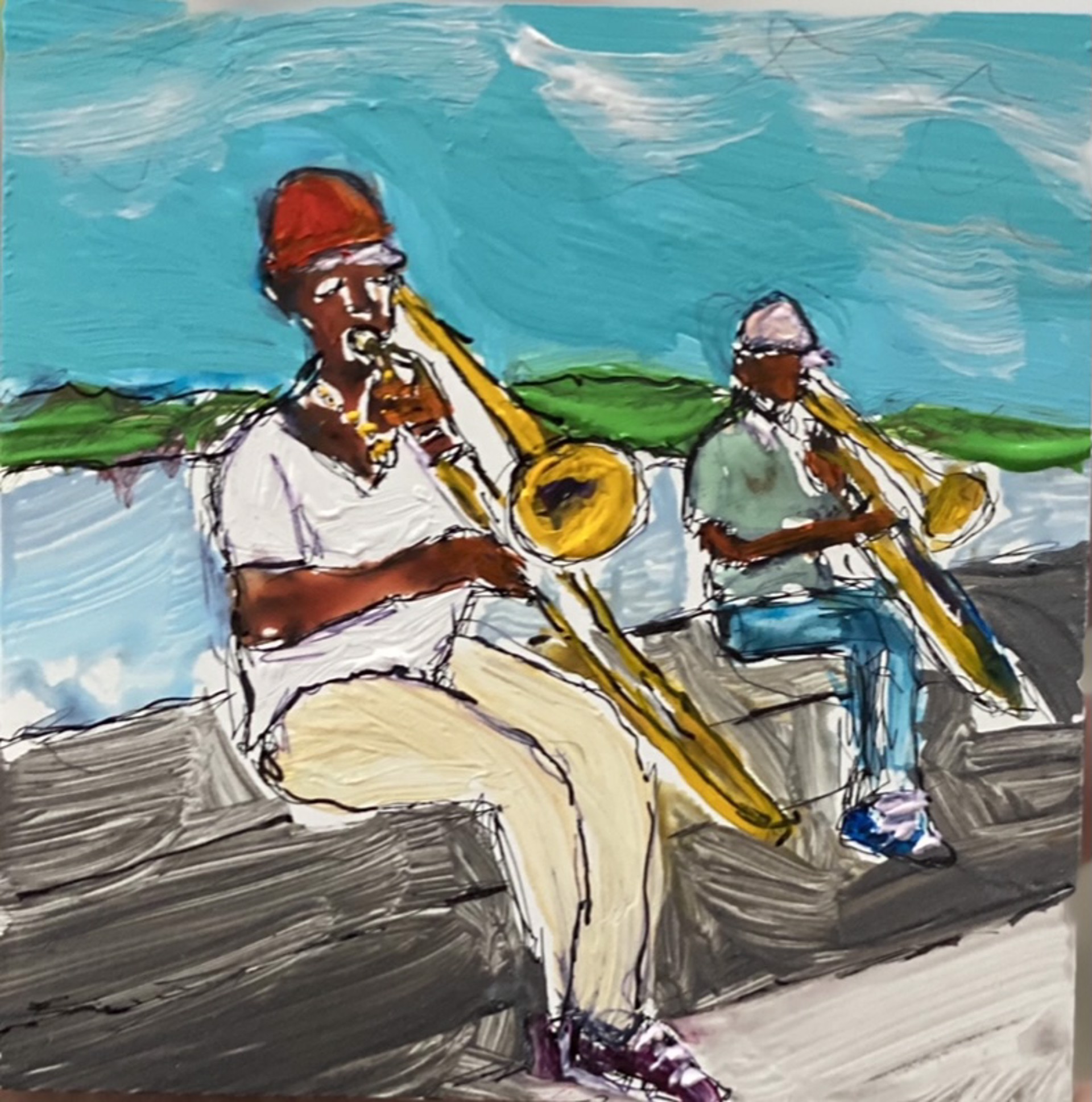 Saxophonists by Guest Artist Ana Guzman