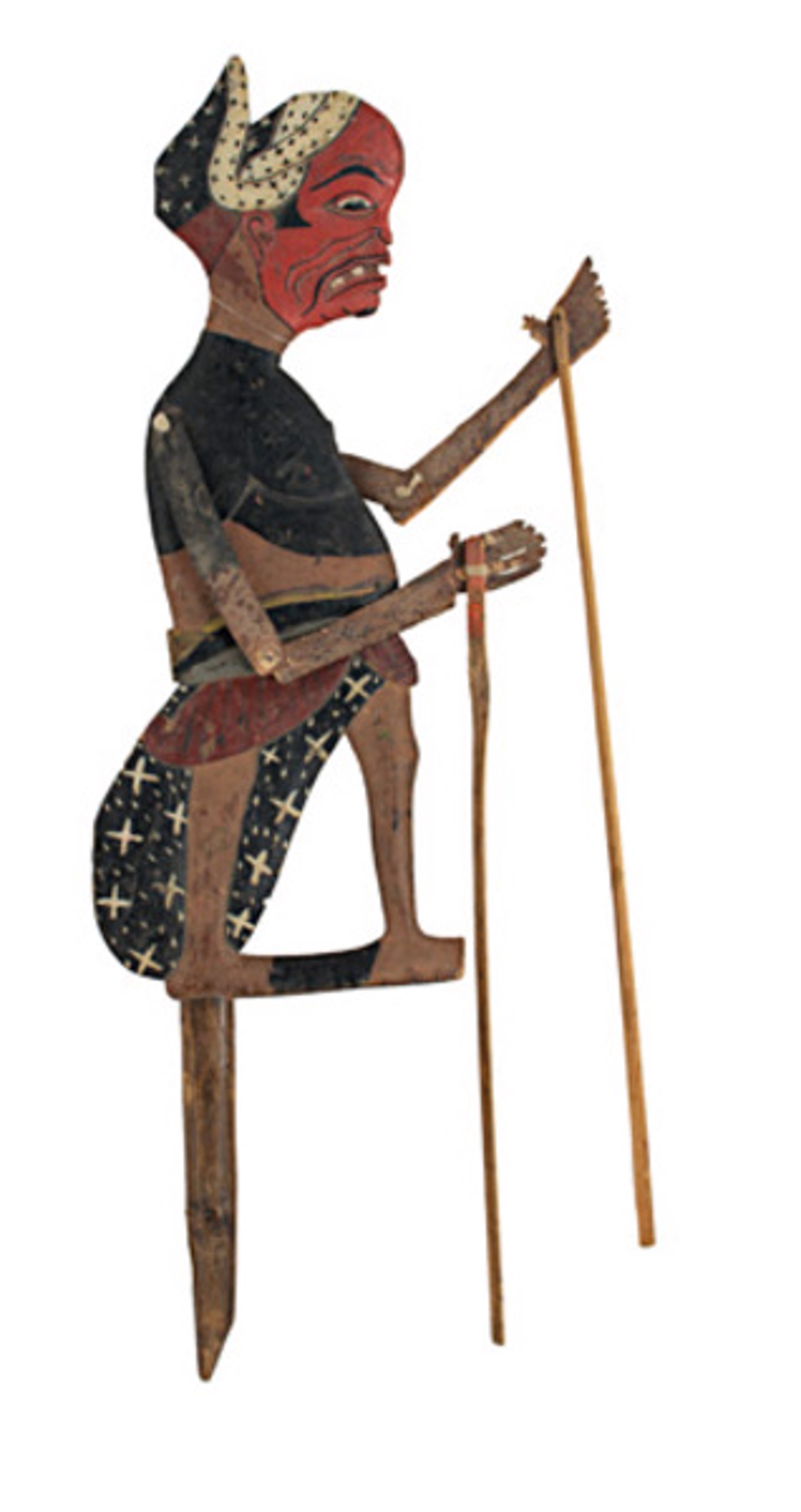 Flat Wooden Puppet (male) by Indonesian