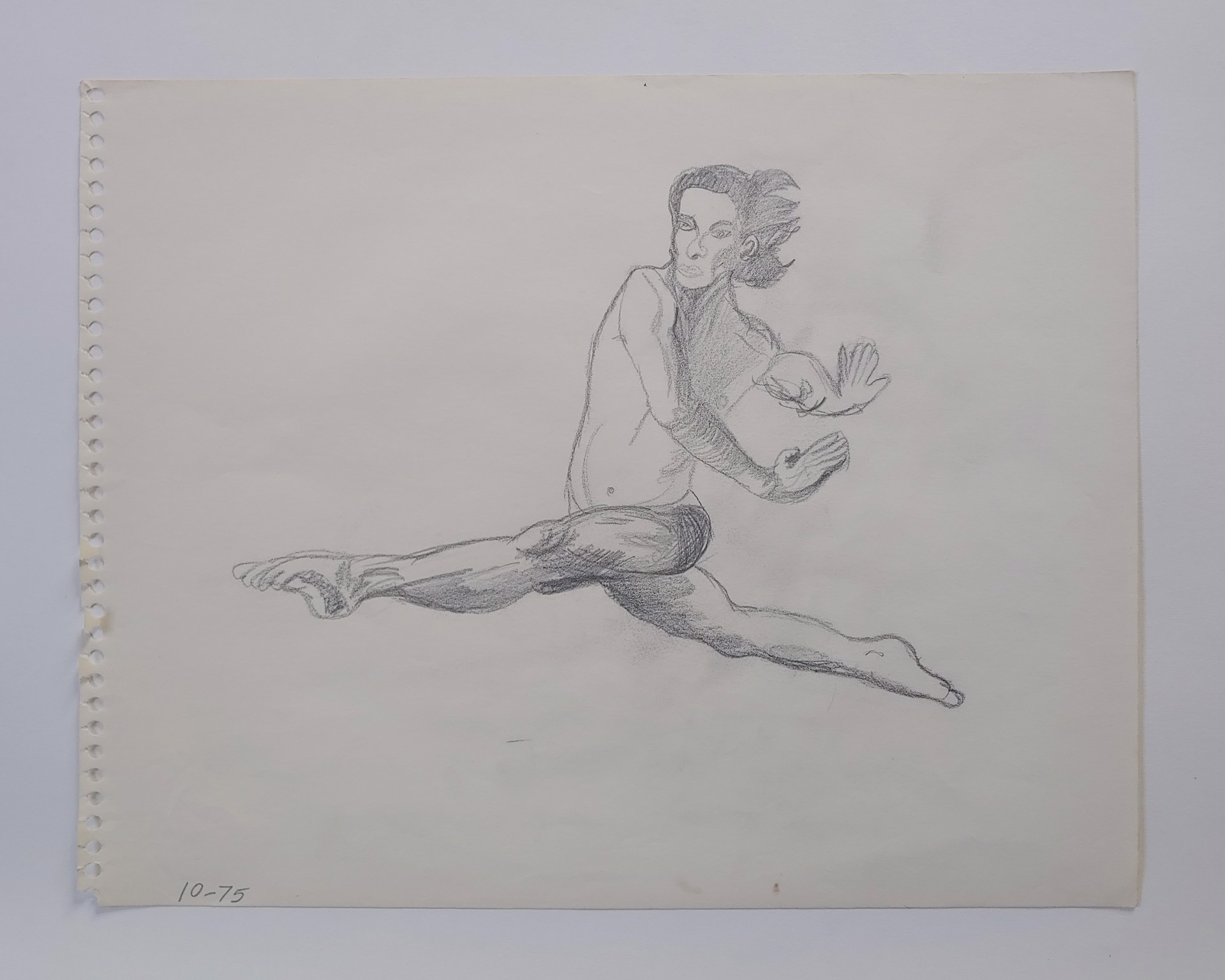 Man in Motion #3 - Drawing by David Amdur