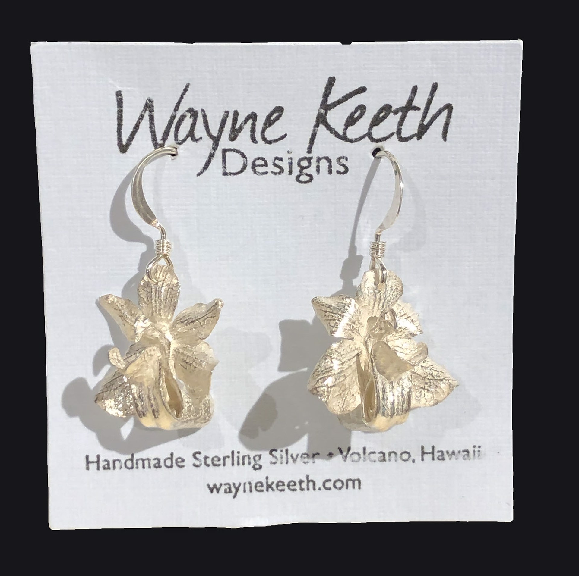 Orchid Earrings by Wayne Keeth