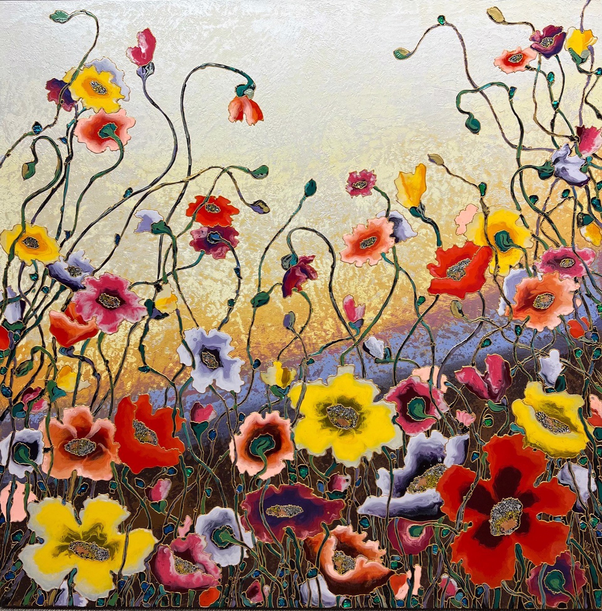 Golden Poppies by Inna and Alex Deiry