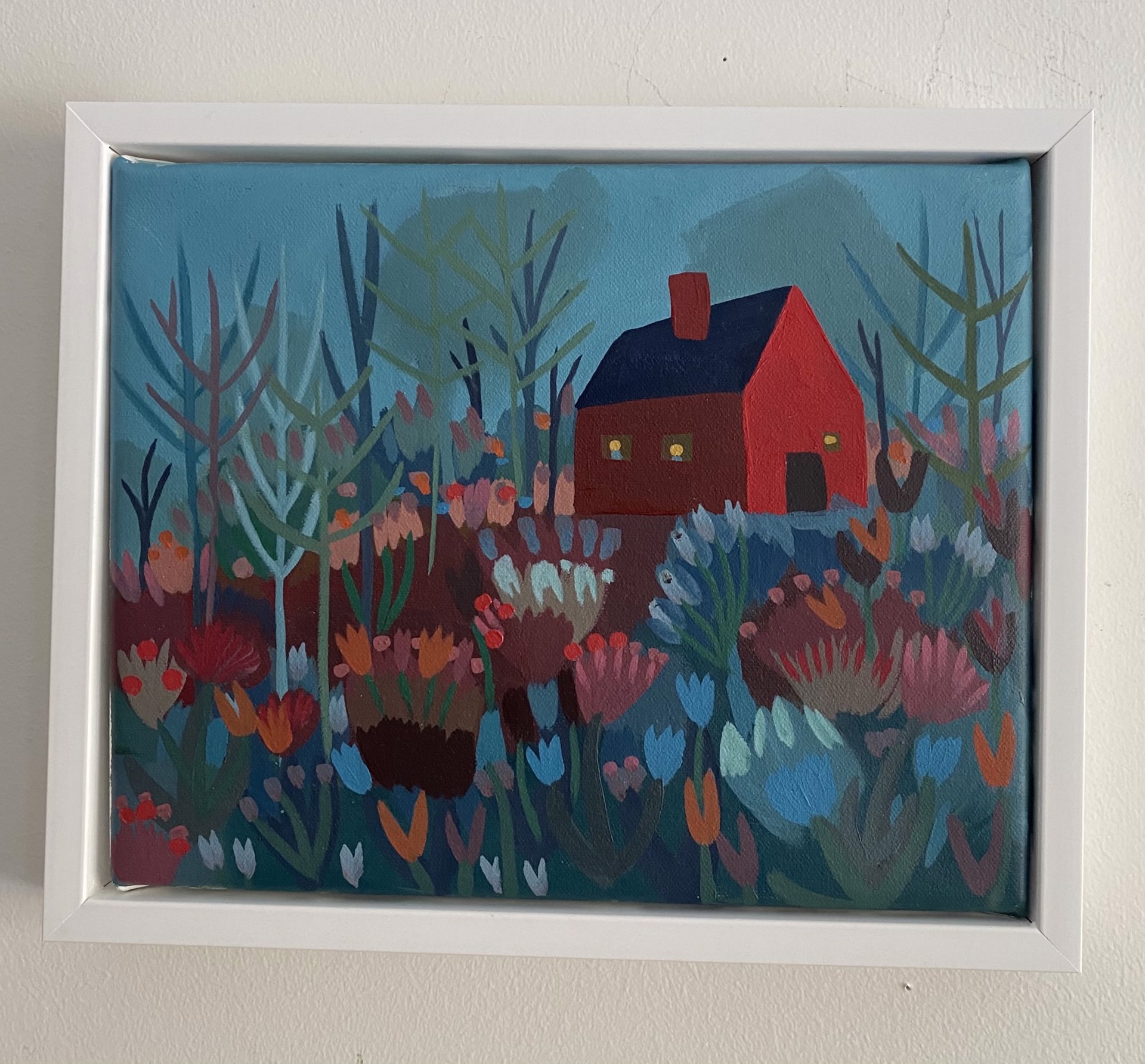 Red House in Early Spring by Sage Tucker-Ketcham