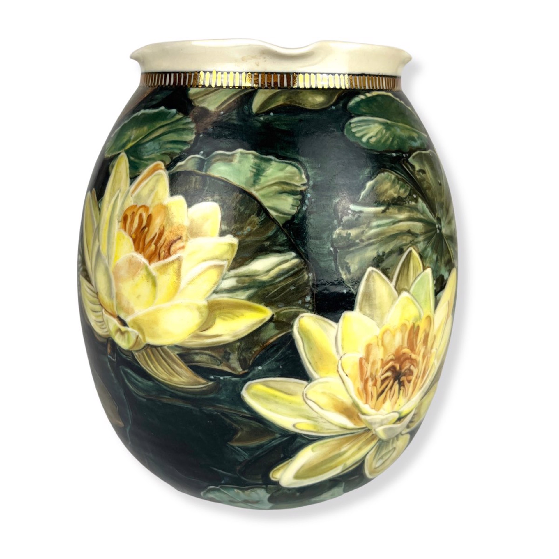 Waterlillies Vase by D. Langford Kühn