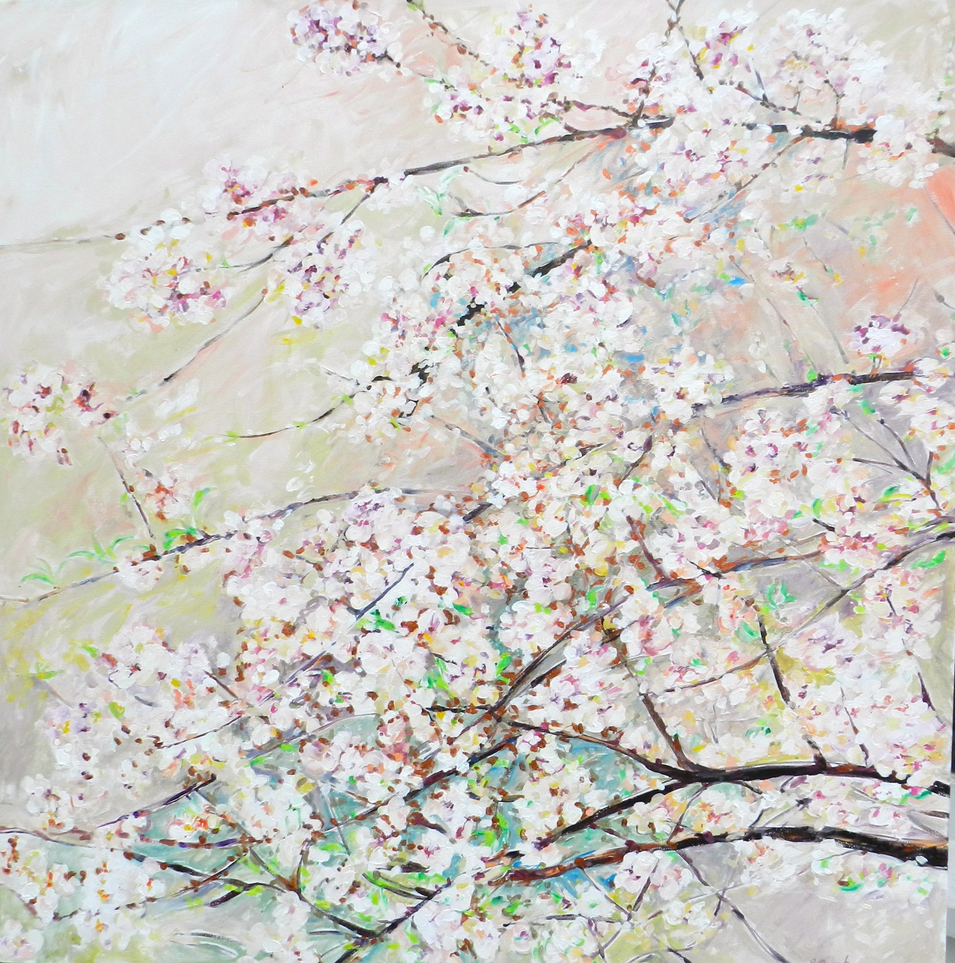 Spring Blossoms Diagonal by John Bunker