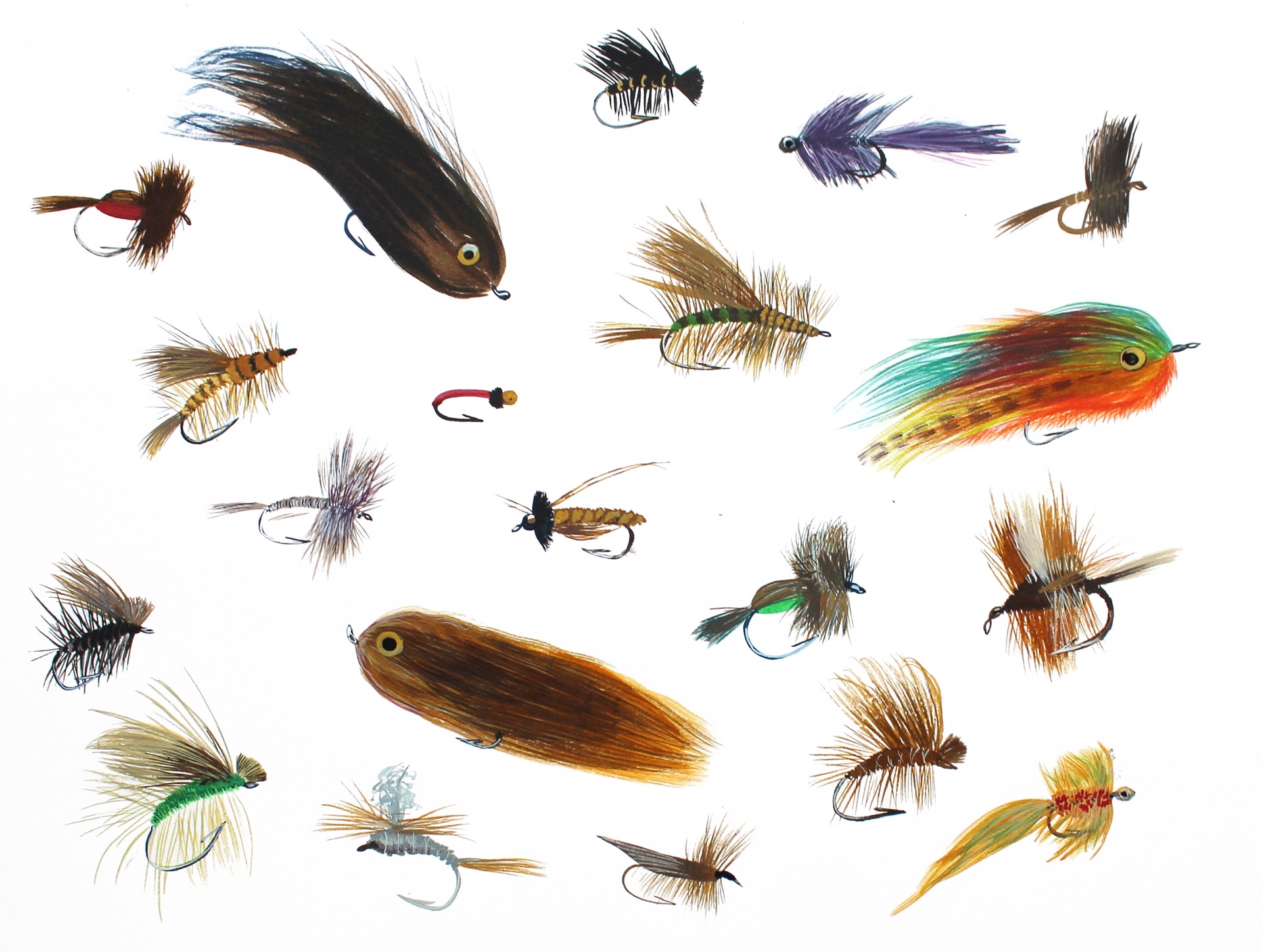 Fishing Flies of Vermont I by Missy Dunaway