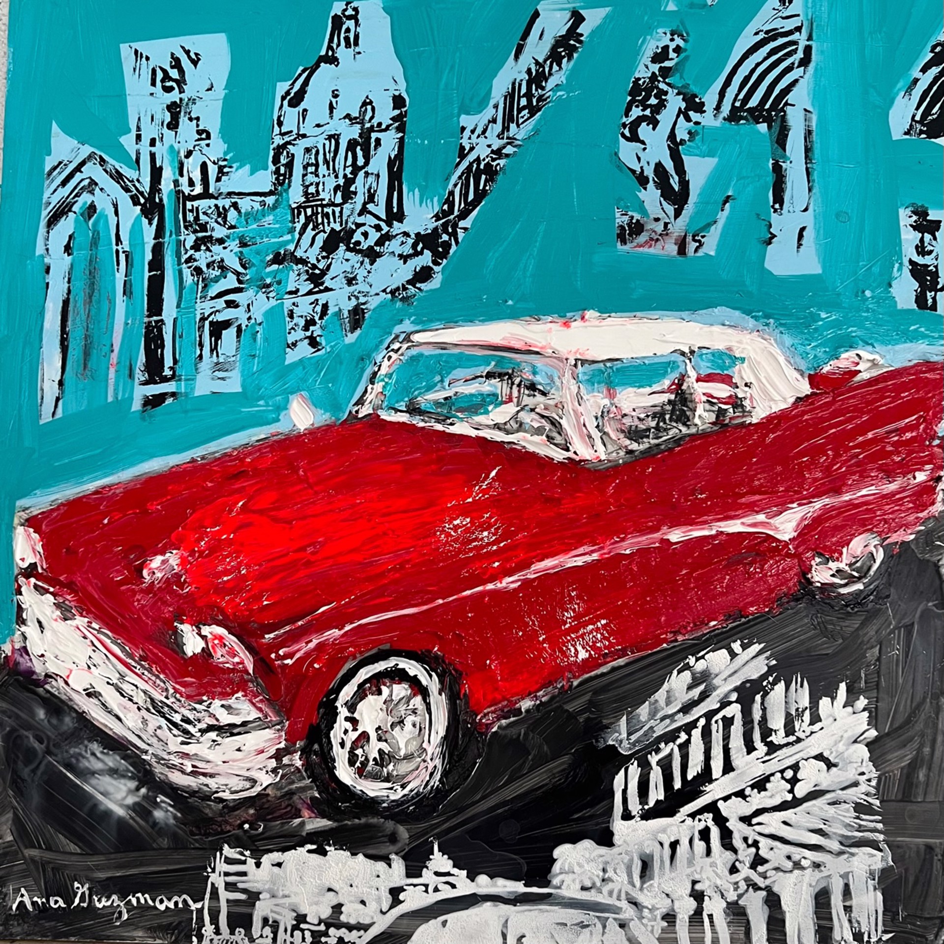 Red Cadillac by Ana Guzman