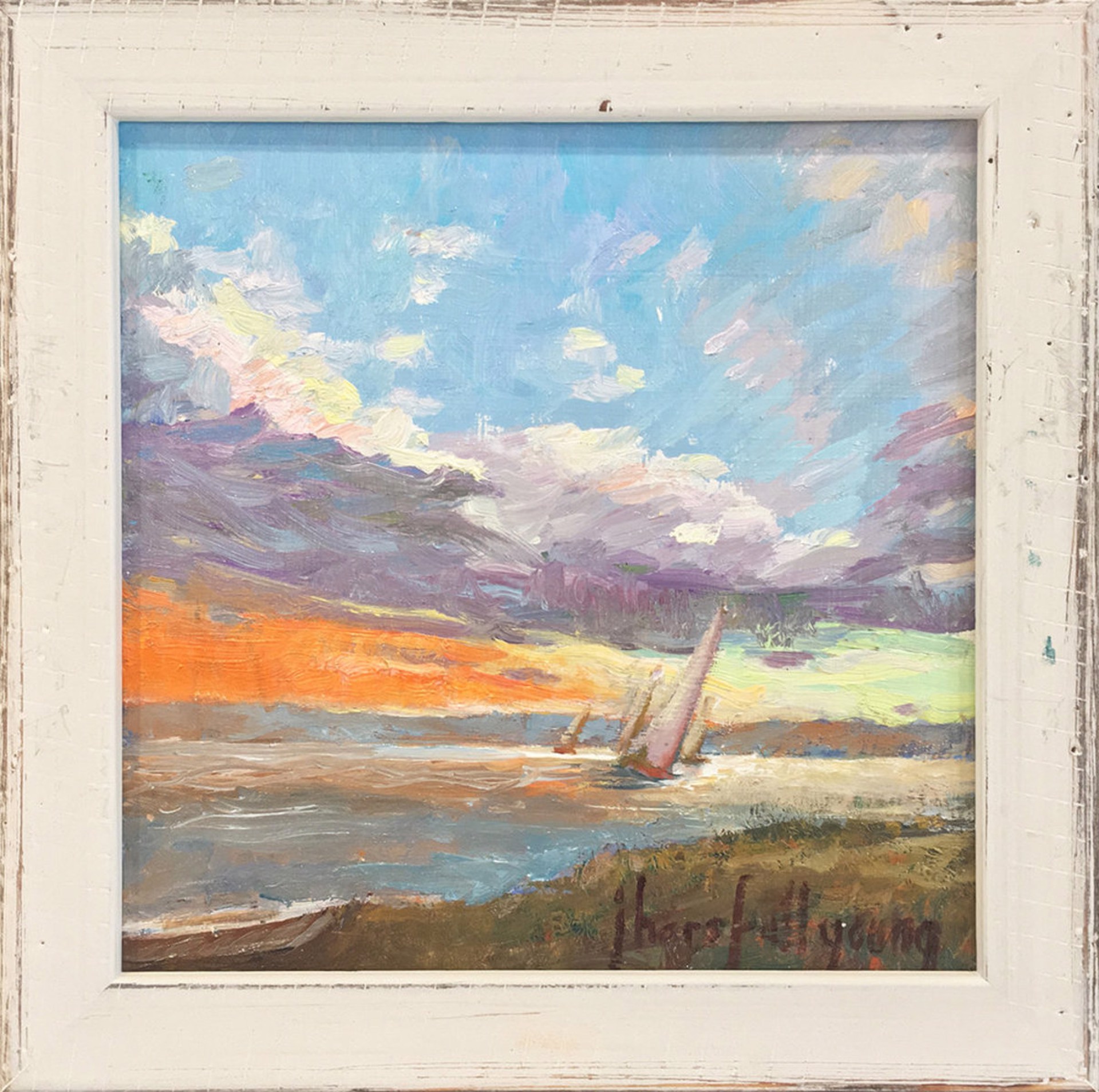 Sunset from the Club (L449) by Joan Horsfall Young