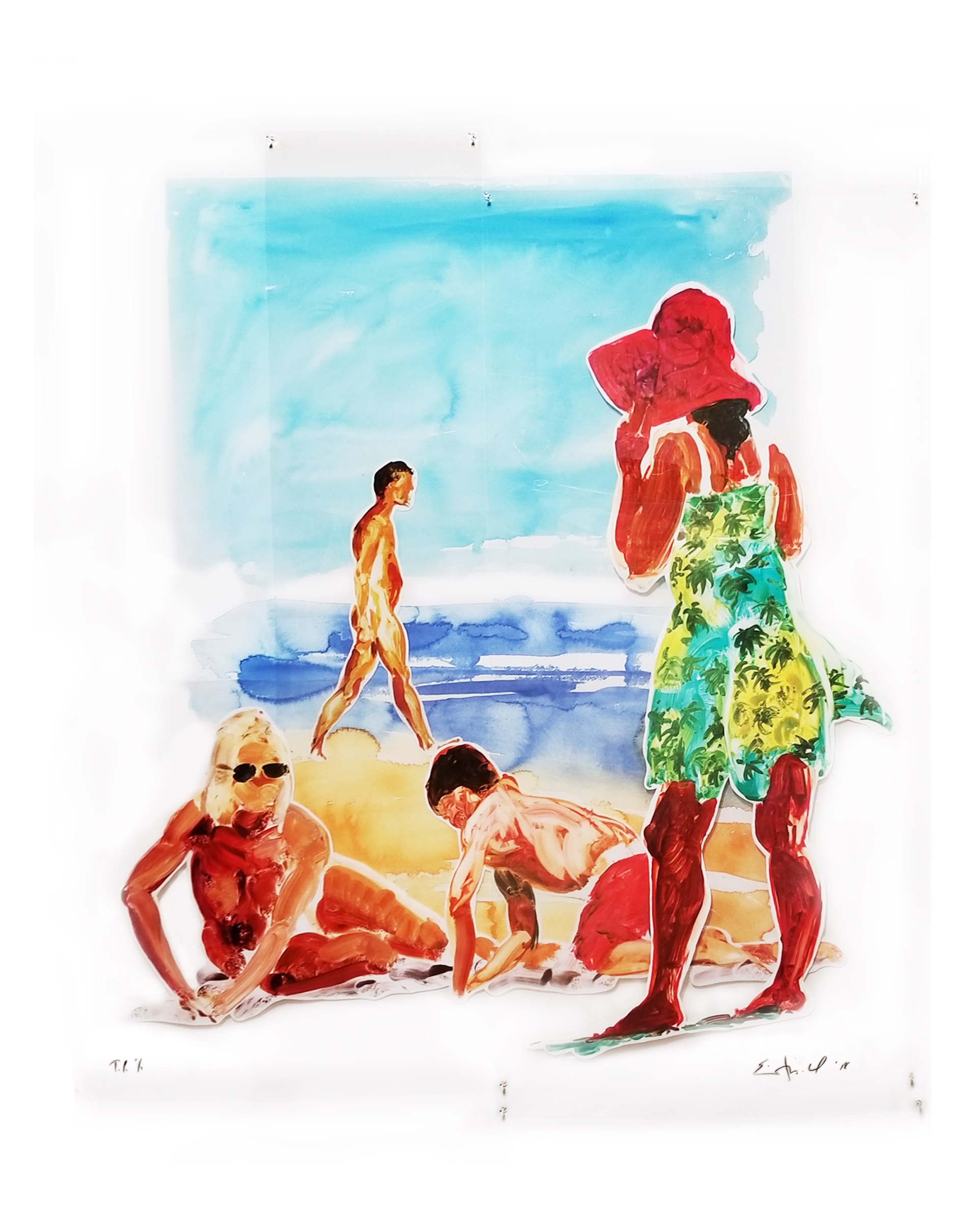 Two Women and a Boy by Eric Fischl