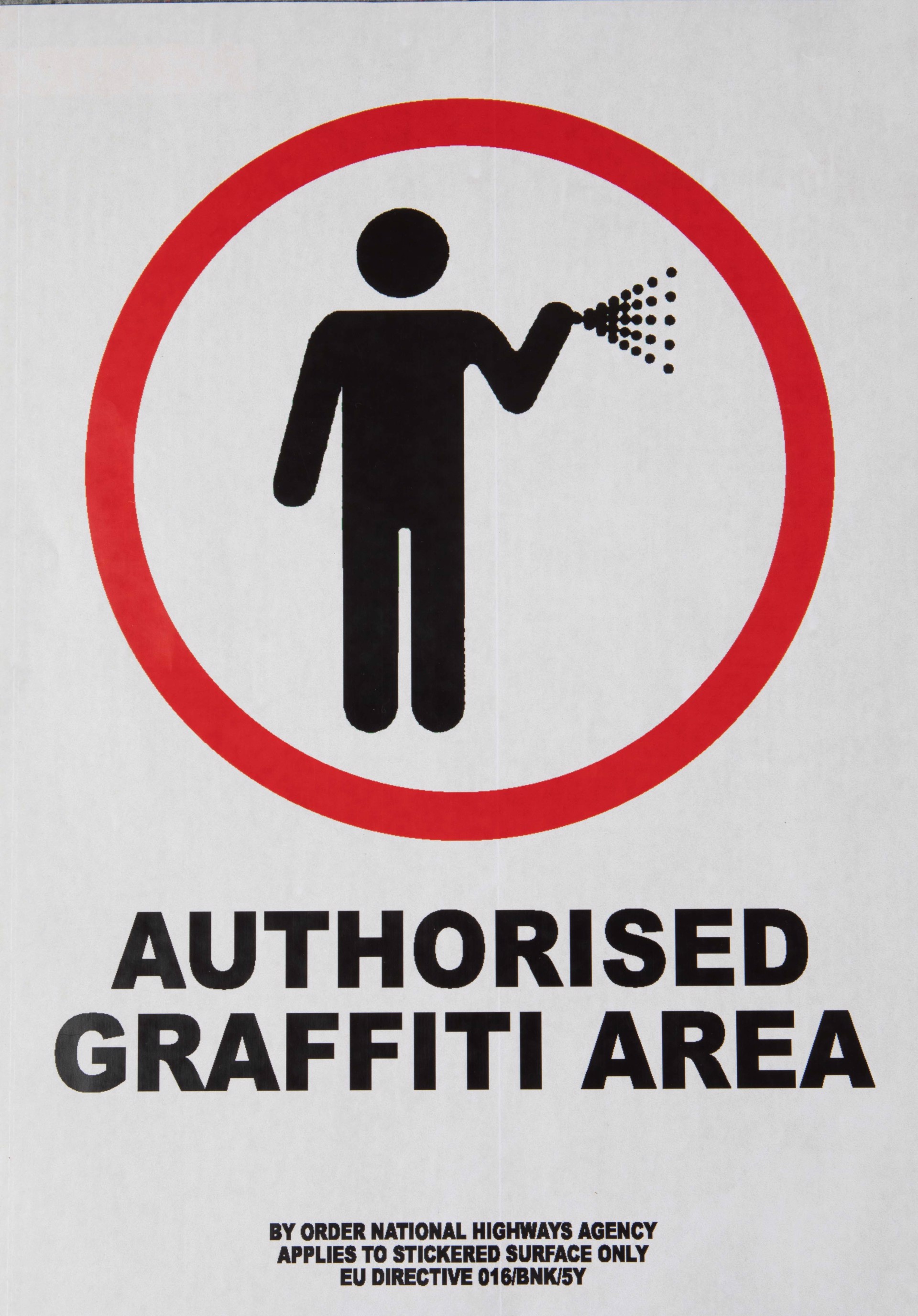 Authorised Graffiti Area by Banksy