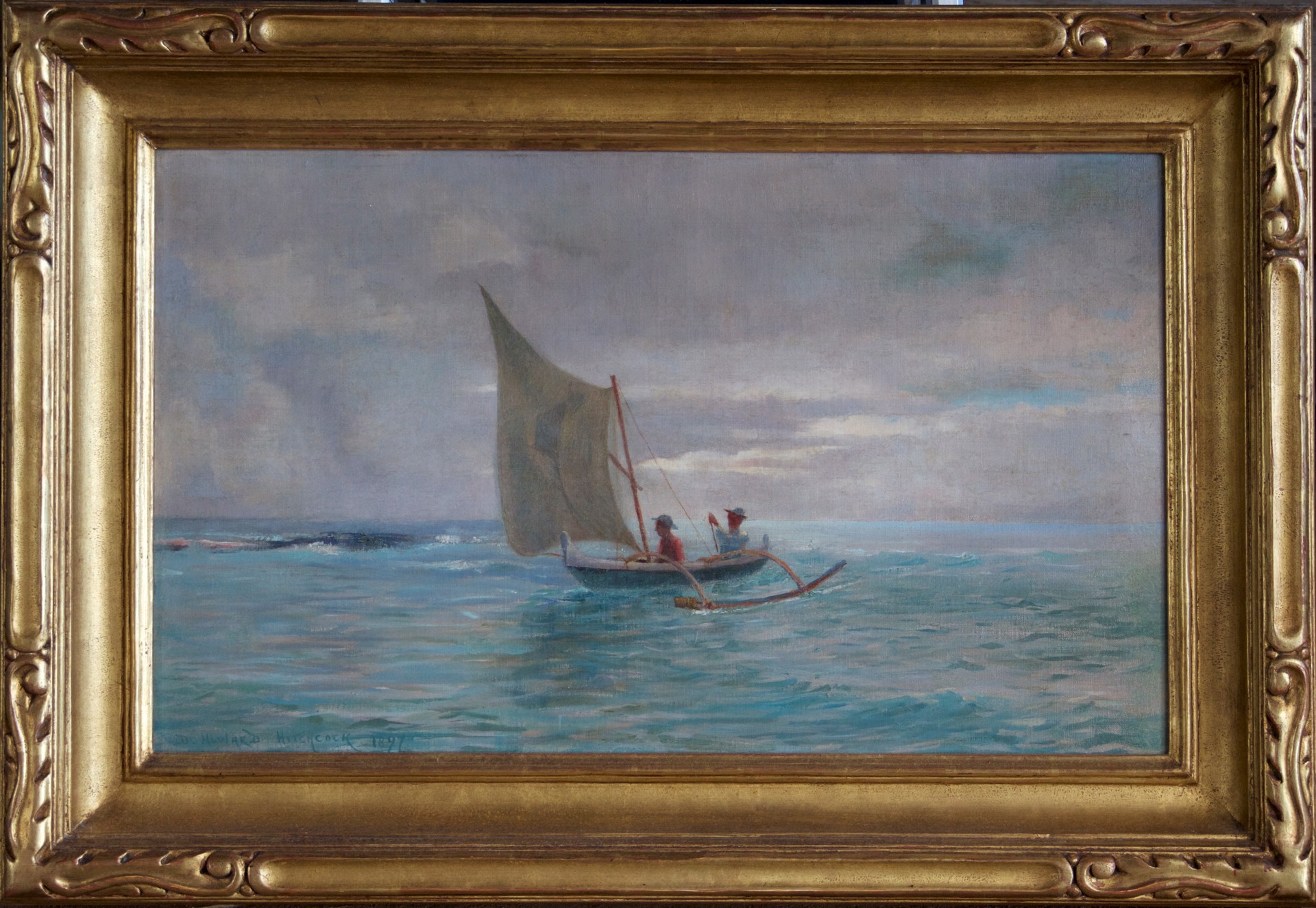 Sailing Canoe, Eventide by D. Howard Hitchcock