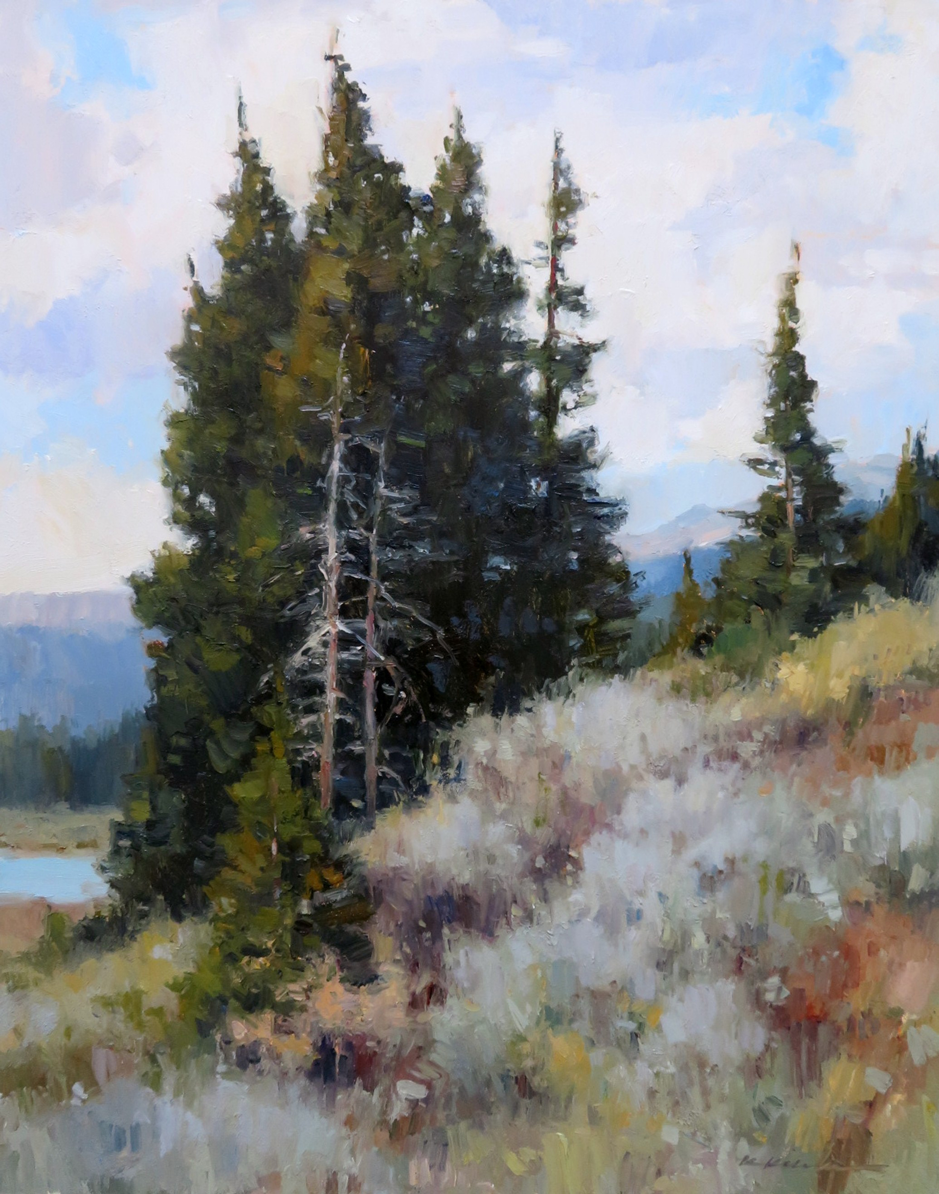 Mountain Pines II by Kate Kiesler