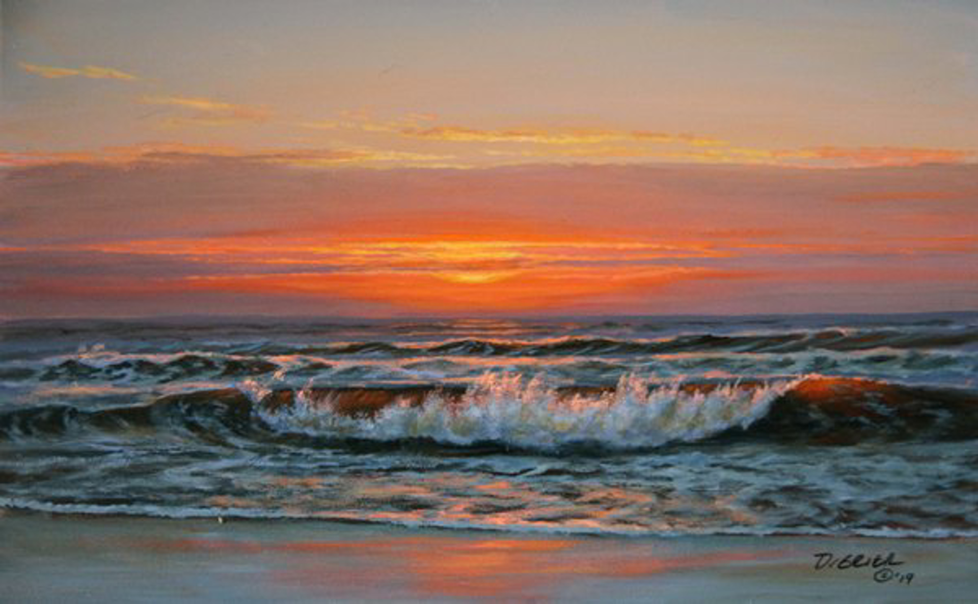Windy Surf by Douglas Grier