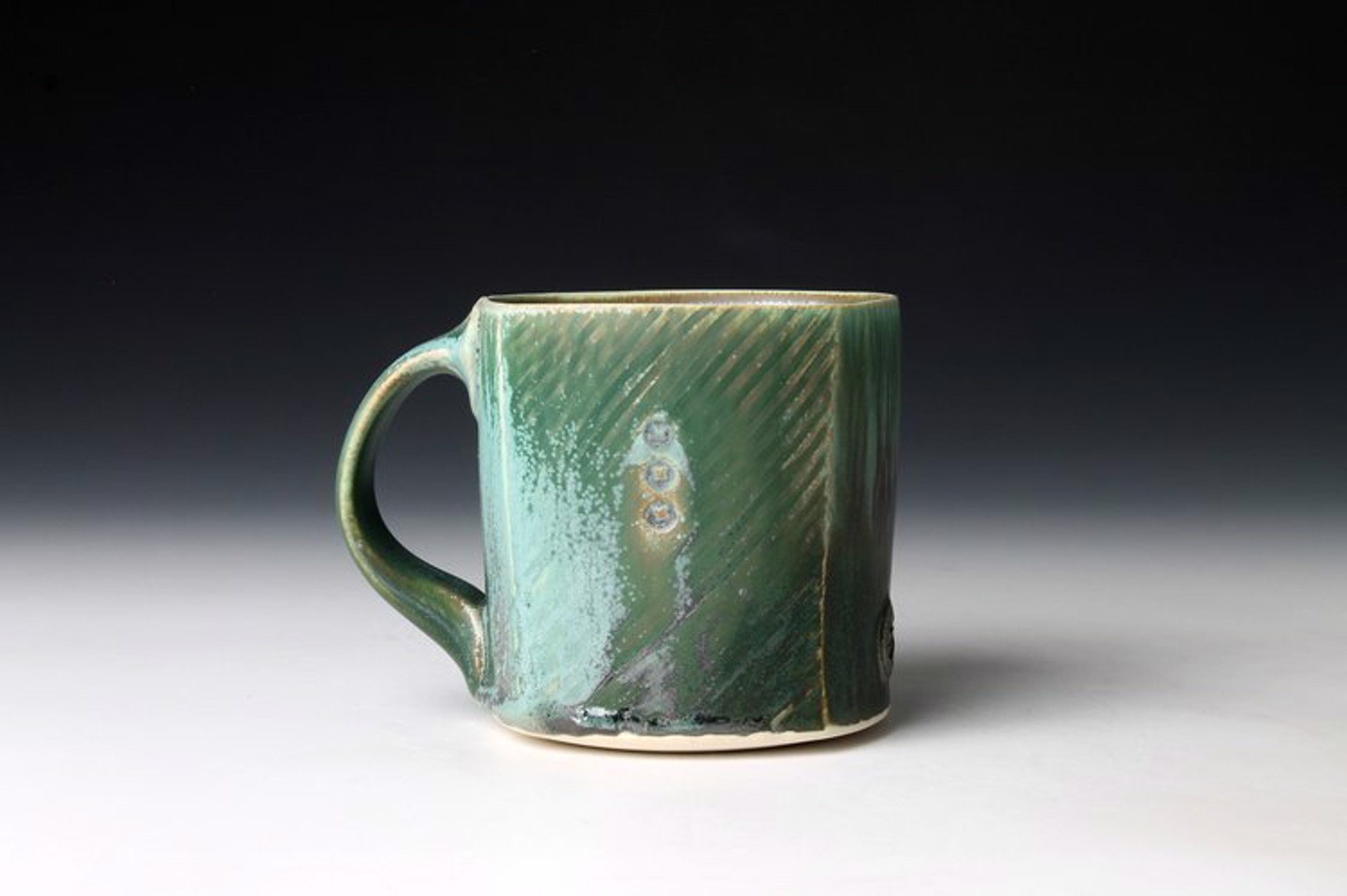 Square Green Mug by Nick DeVries