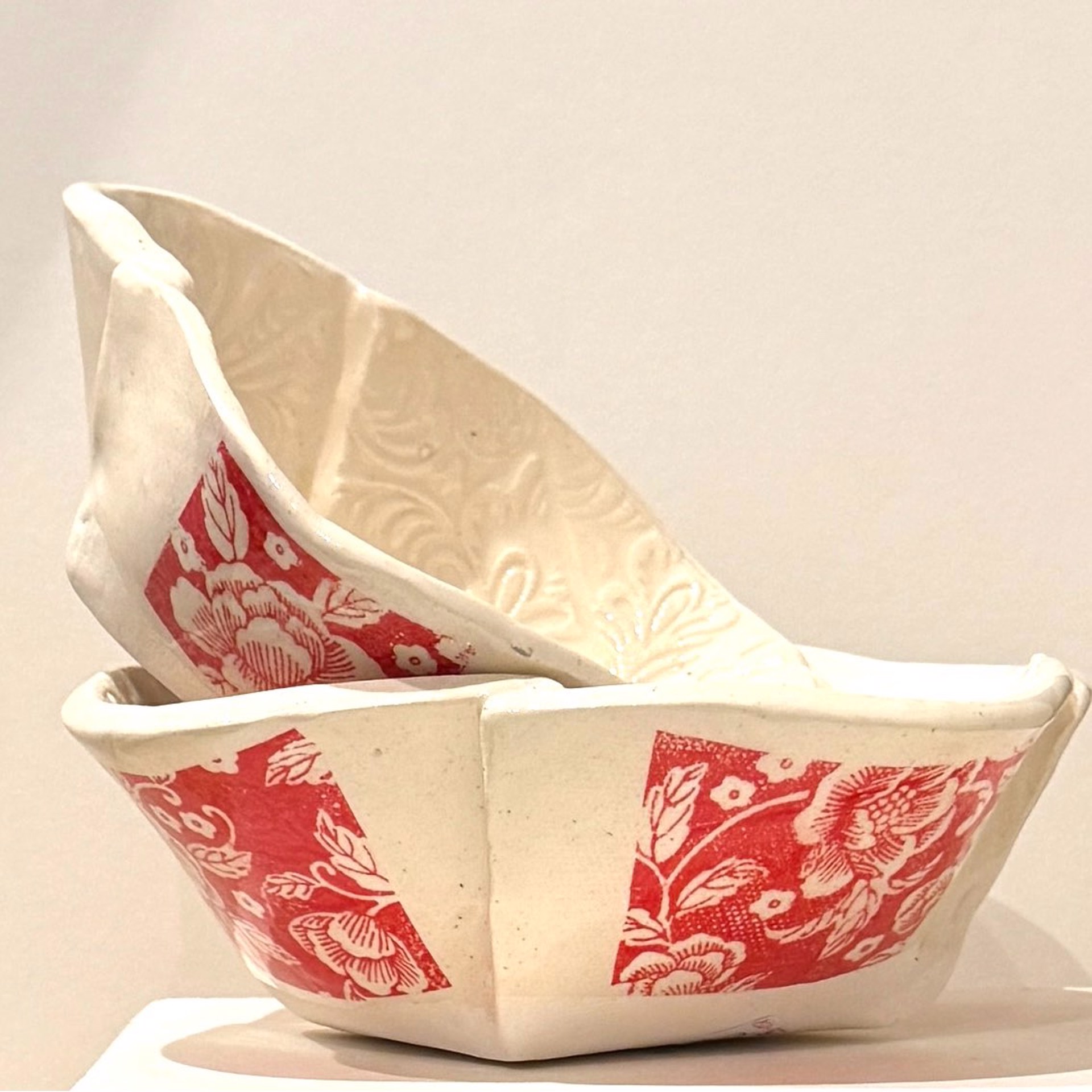 Imprint Slab Decal Bowl by Ilene Olanoff