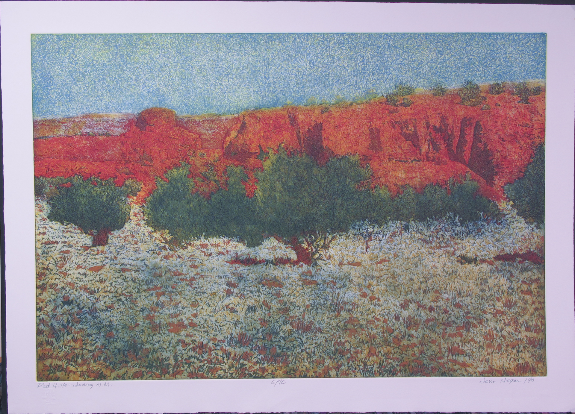 Red Hills, Jemez, NM by John Hogan