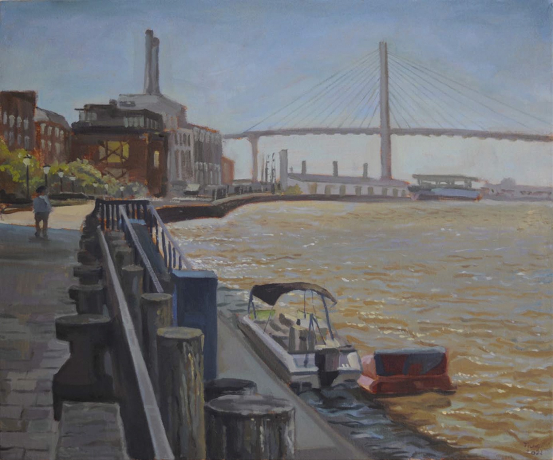 Savannah River Street by Ziyue Tang