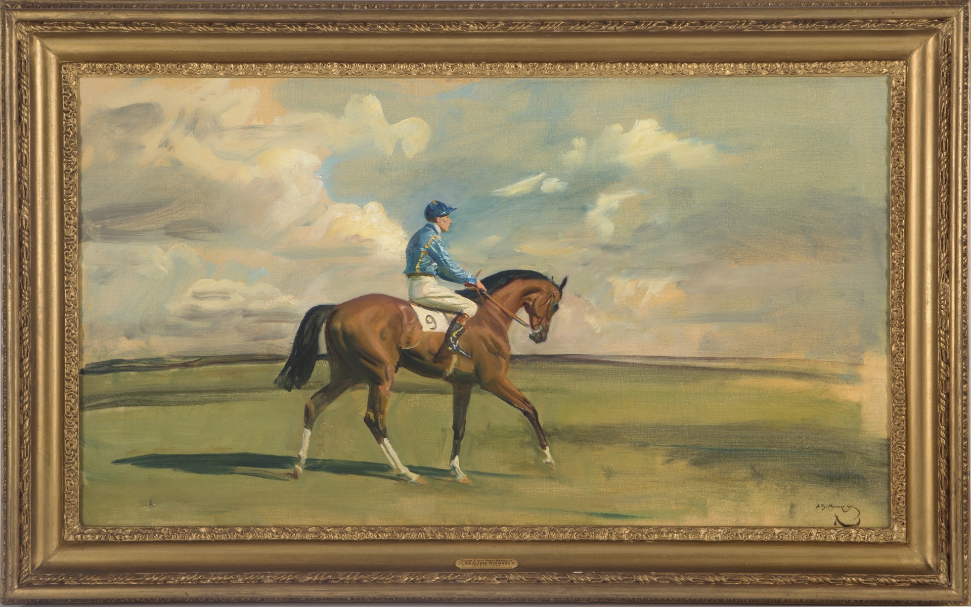 Bunker II, with Manny Mercer up in the Colors of Sir Adrian Jarvis, Bt. by Sir Alfred James Munnings