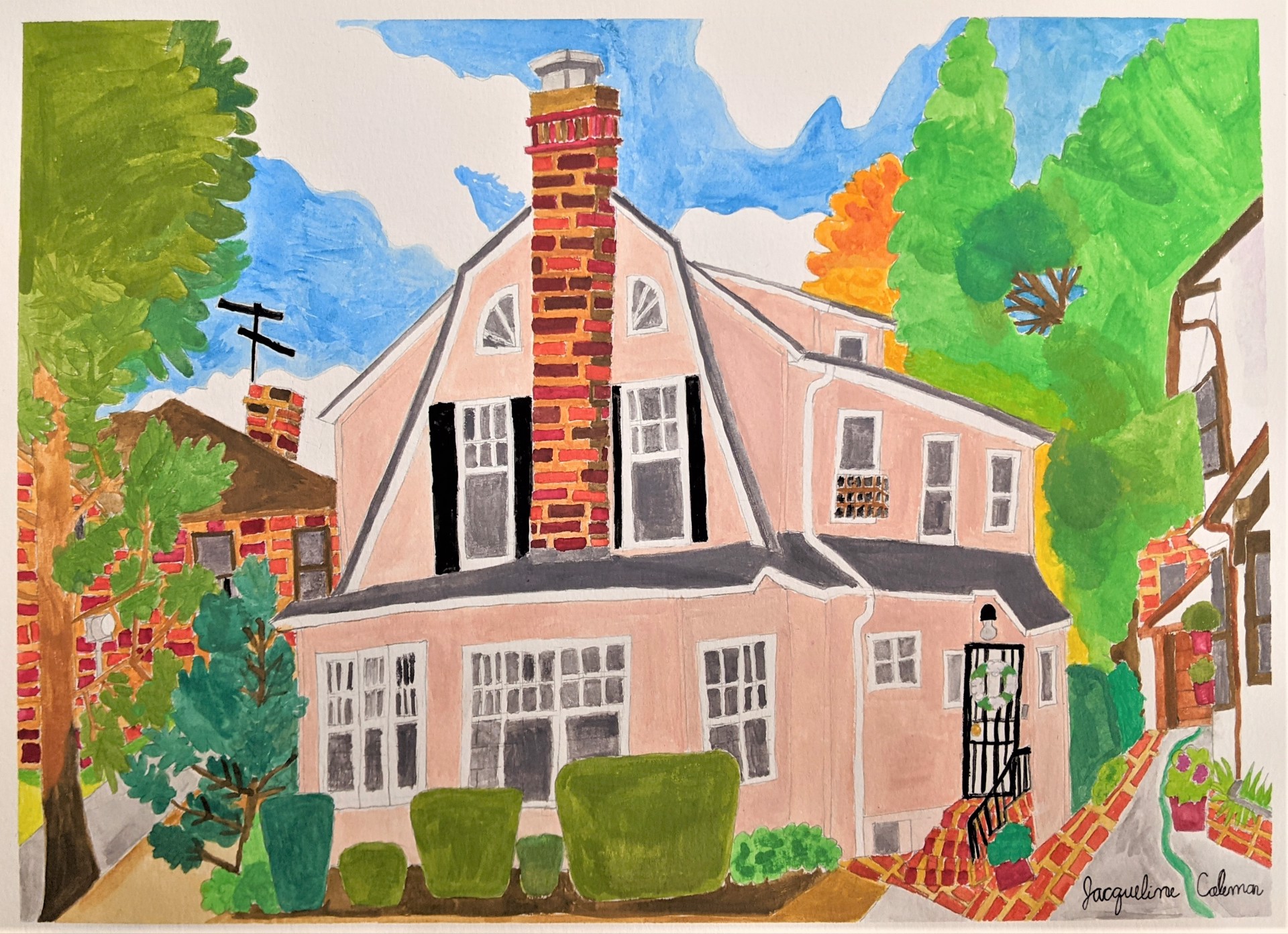 Home Sweet Home in Queens - COMMISSION by Jacqueline Coleman