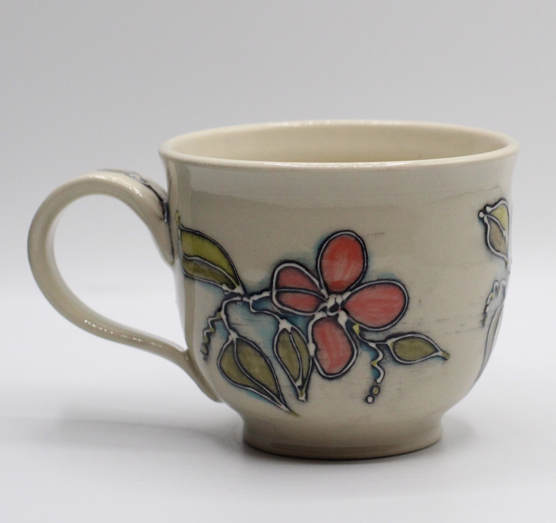 Pink Blossoms Latte Mug by Kelly Price