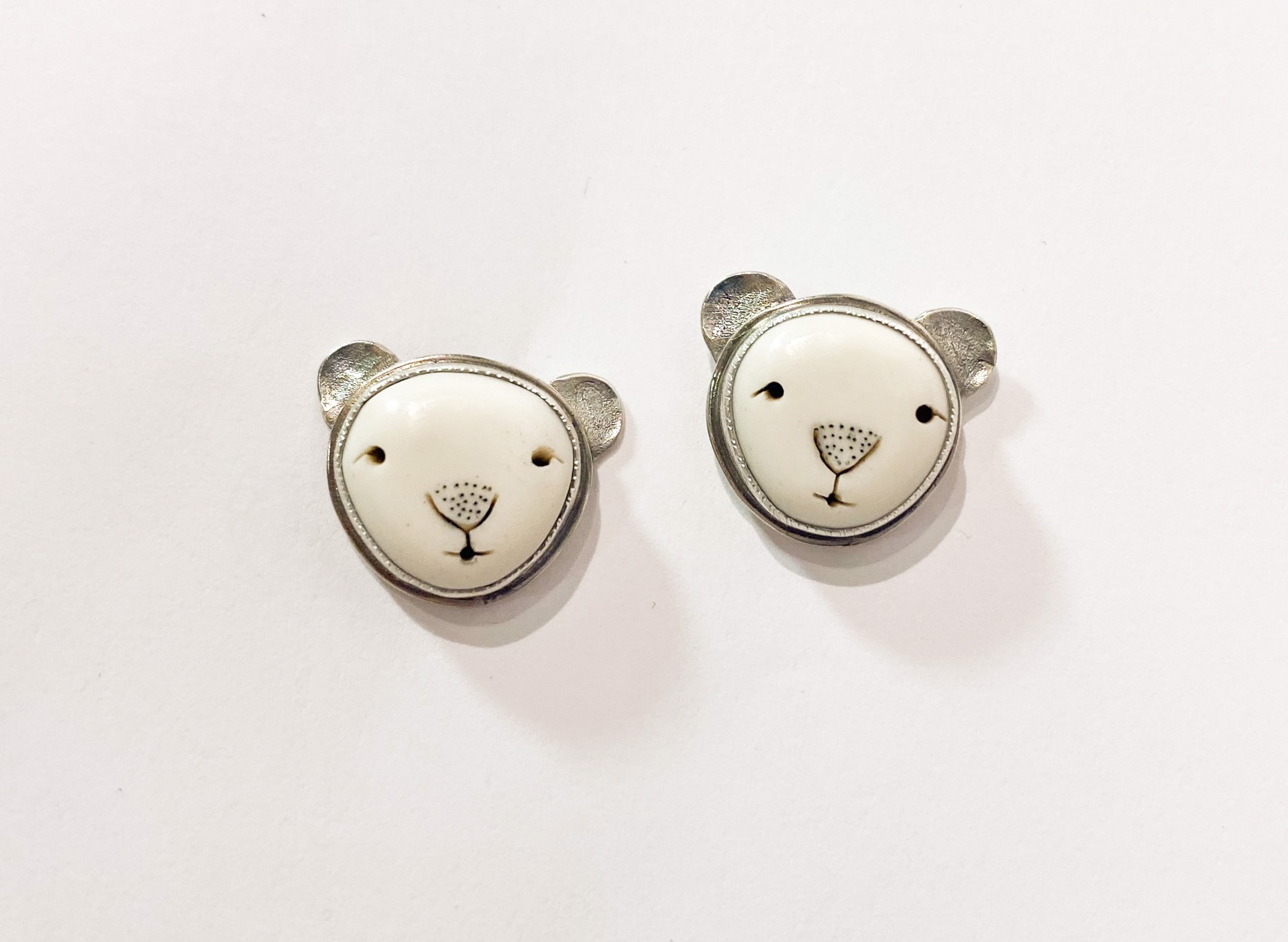 Bear Earrings (Posts) by CAROLYN MORRIS BACH