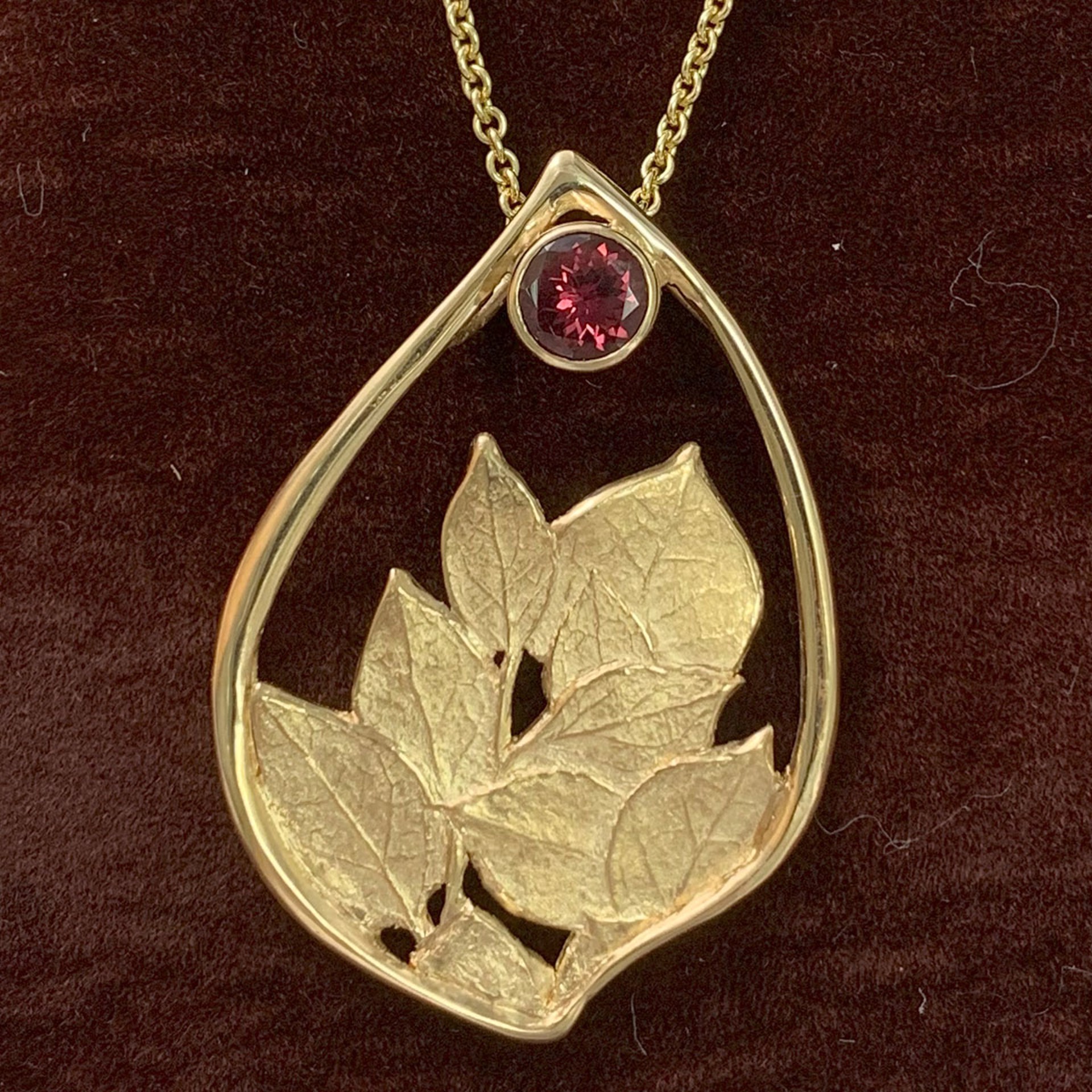 Leafy Paradise Pendant by Sharon Amber