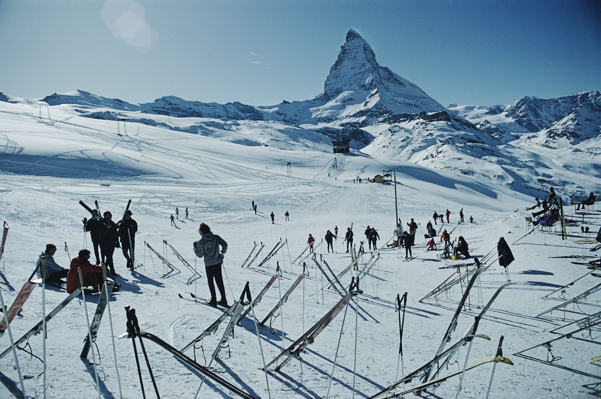 Zermatt Skiing by Slim Aarons