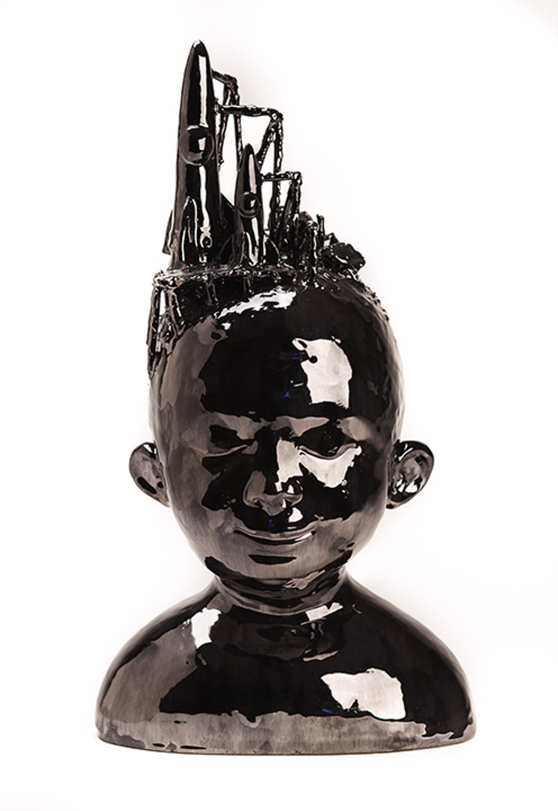 HEAD OF BOY WITH ROCKETS by Jacob Foran