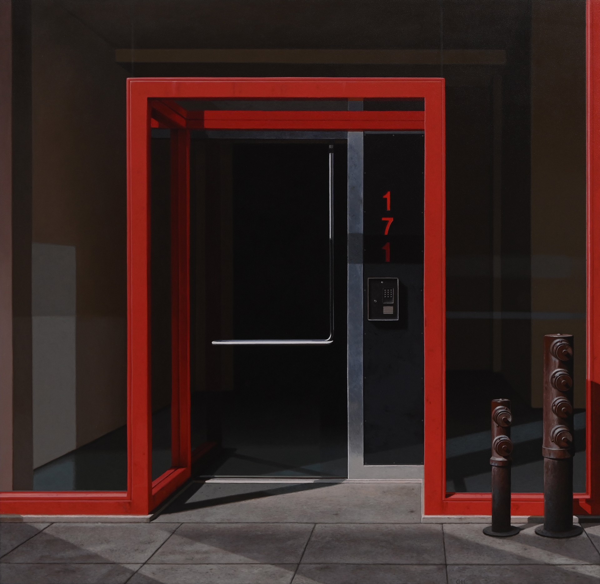 Red Entrance by Gus Heinze