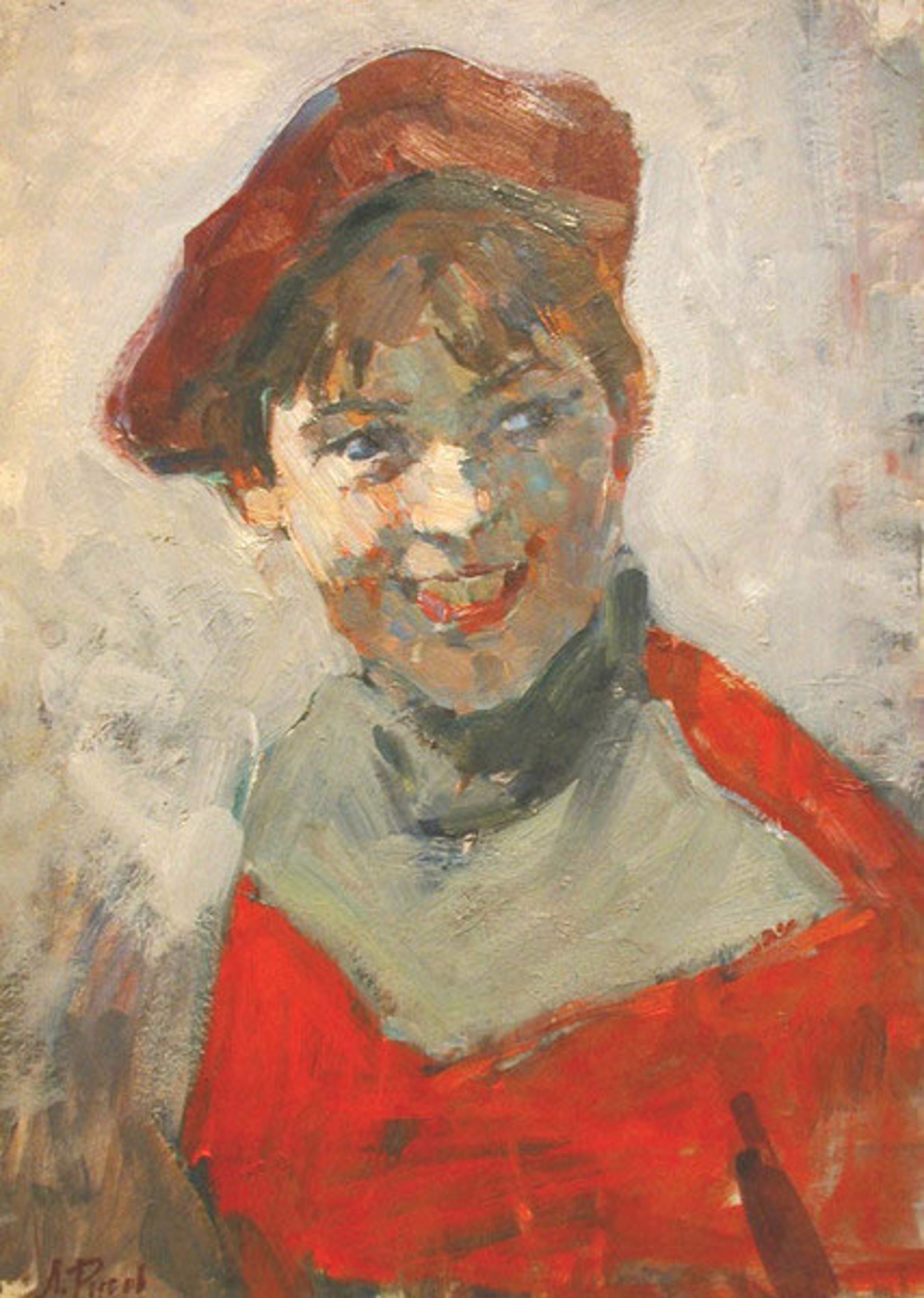Girl in Red by Lev Rusov