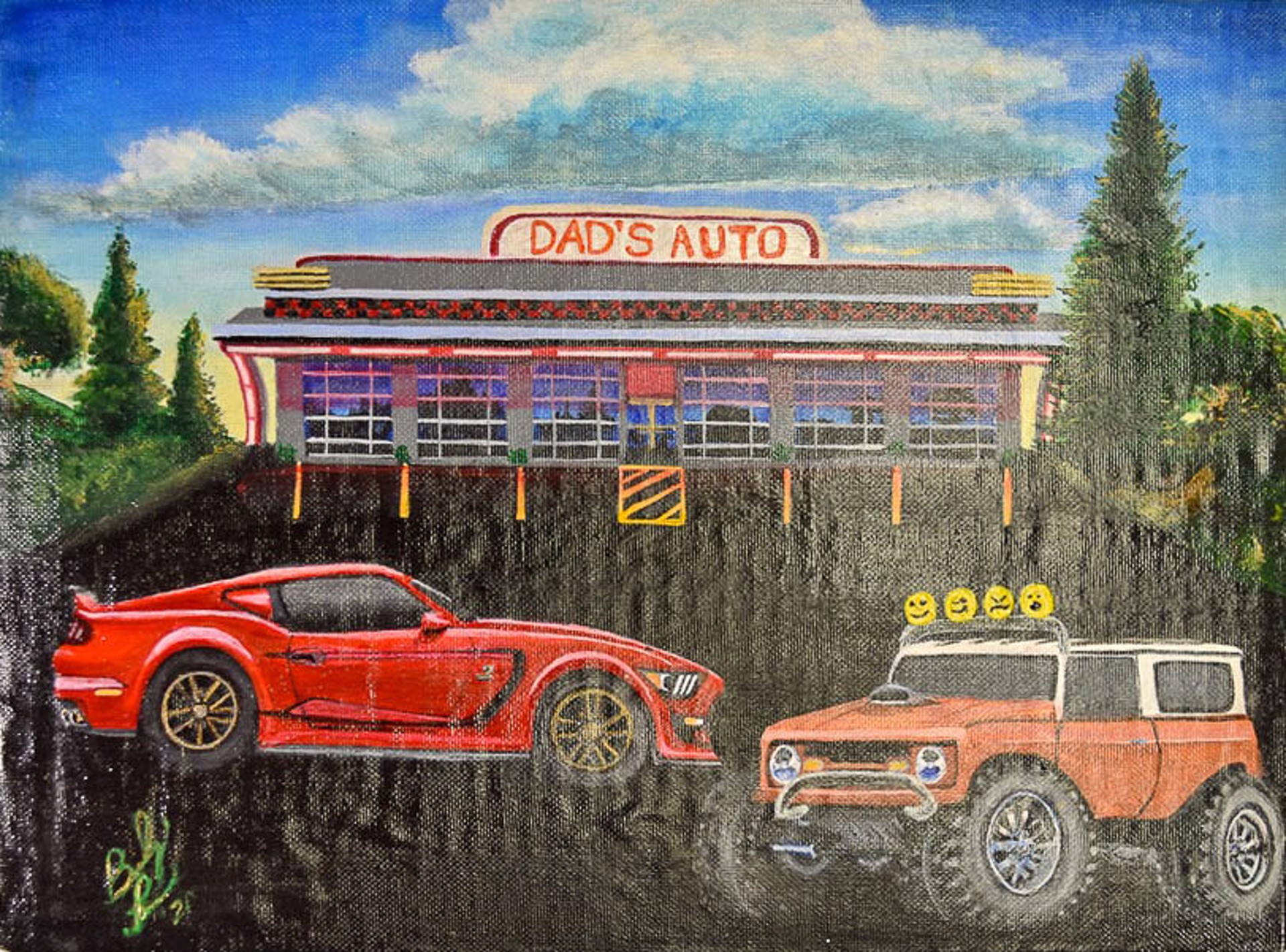 Dad Auto Shop by B. Lucero