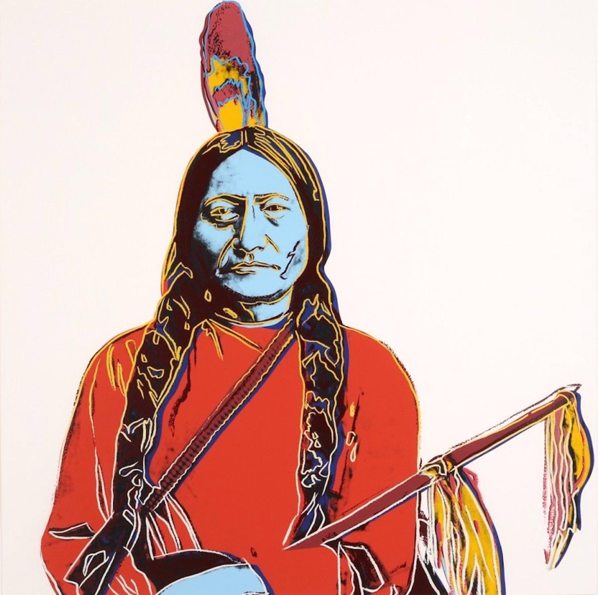 Sitting Bull by Andy Warhol
