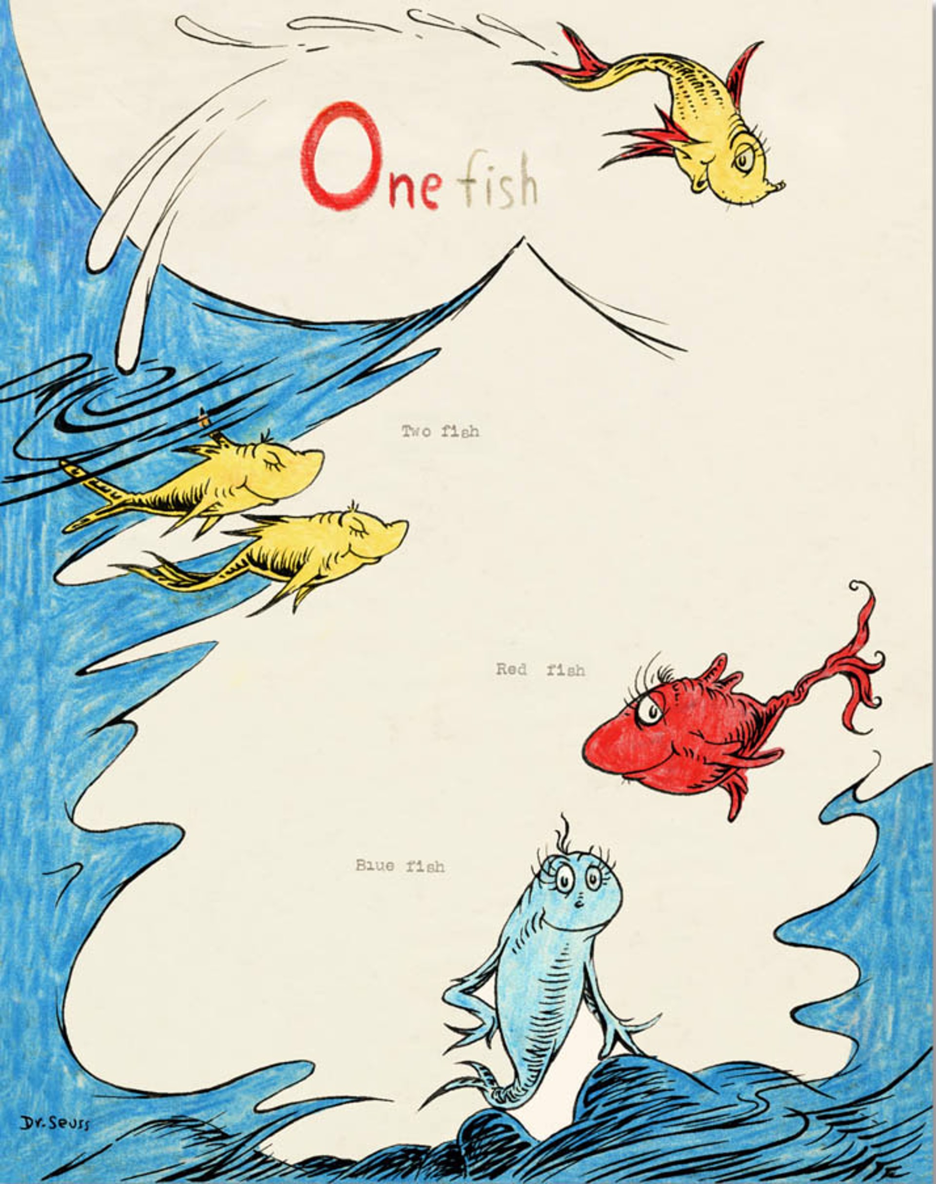 One Fish, Two Fish, Red Fish, Blue Fish - 60th Anniversary by Dr. Seuss