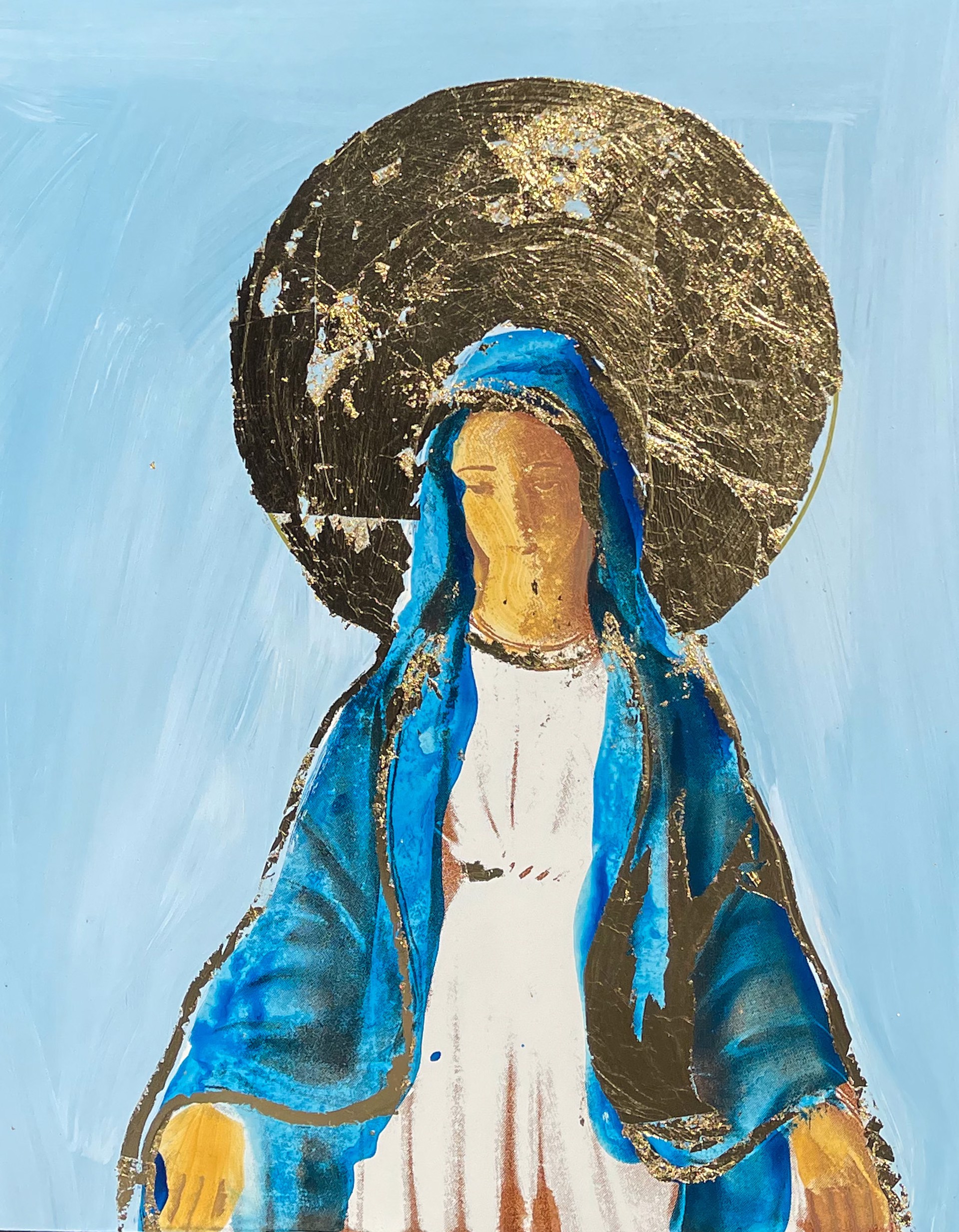 Hail Mary Sky Blue by Megan Coonelly