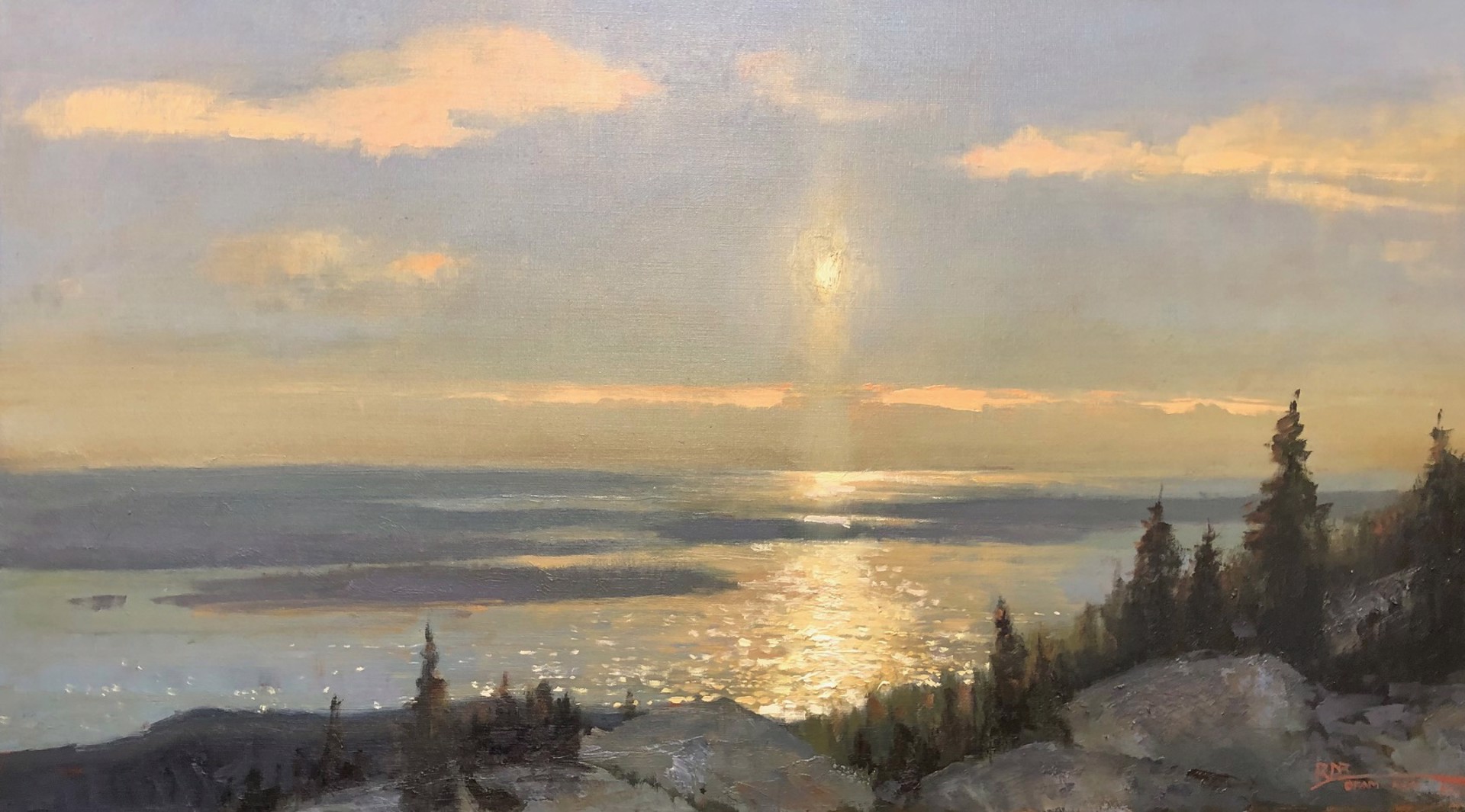 Sunset at Cadillac Mountain by Roger Dale Brown, OPAM, AISM, ASMA, ARCLM