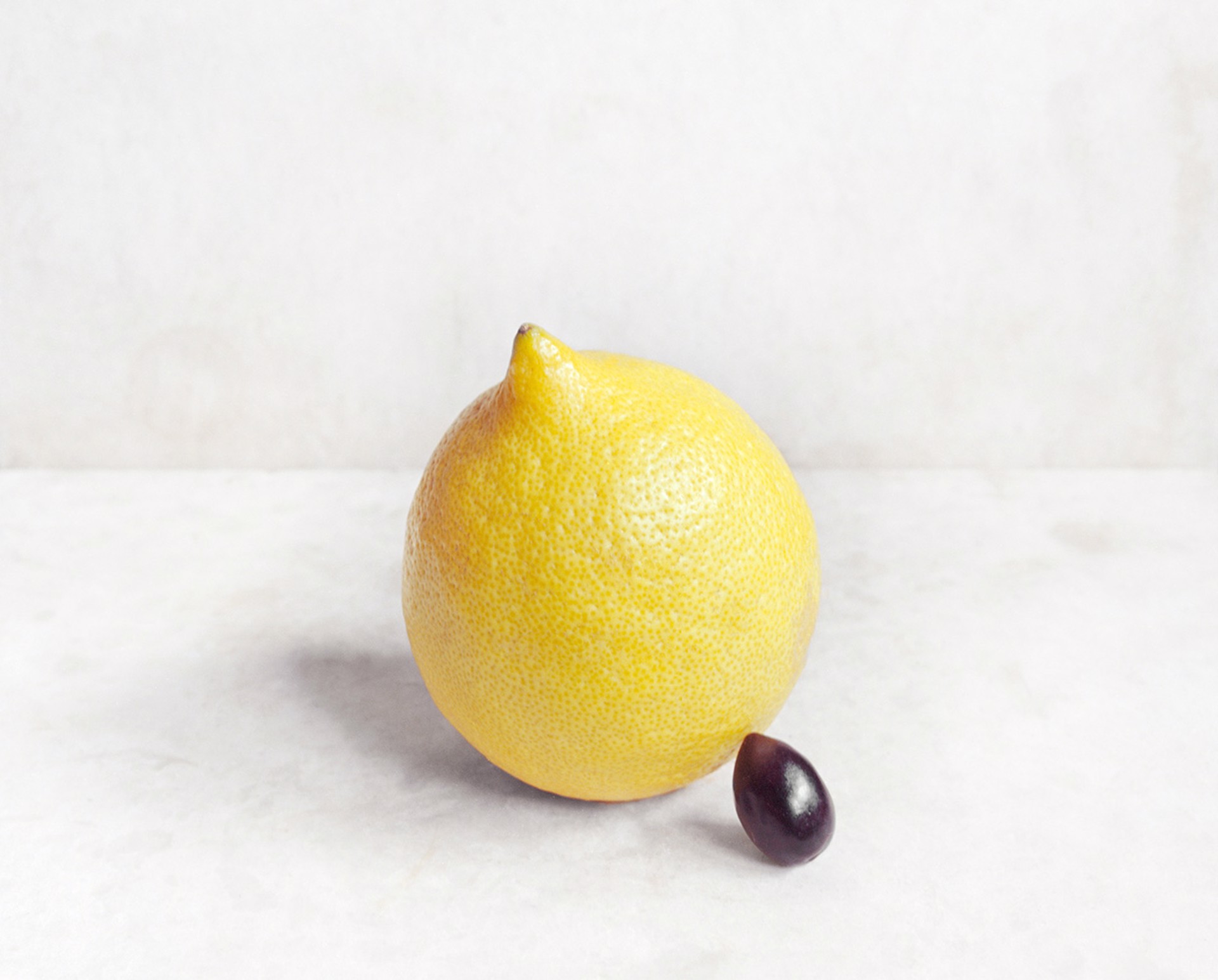 Lemon and Black Olive by David Halliday